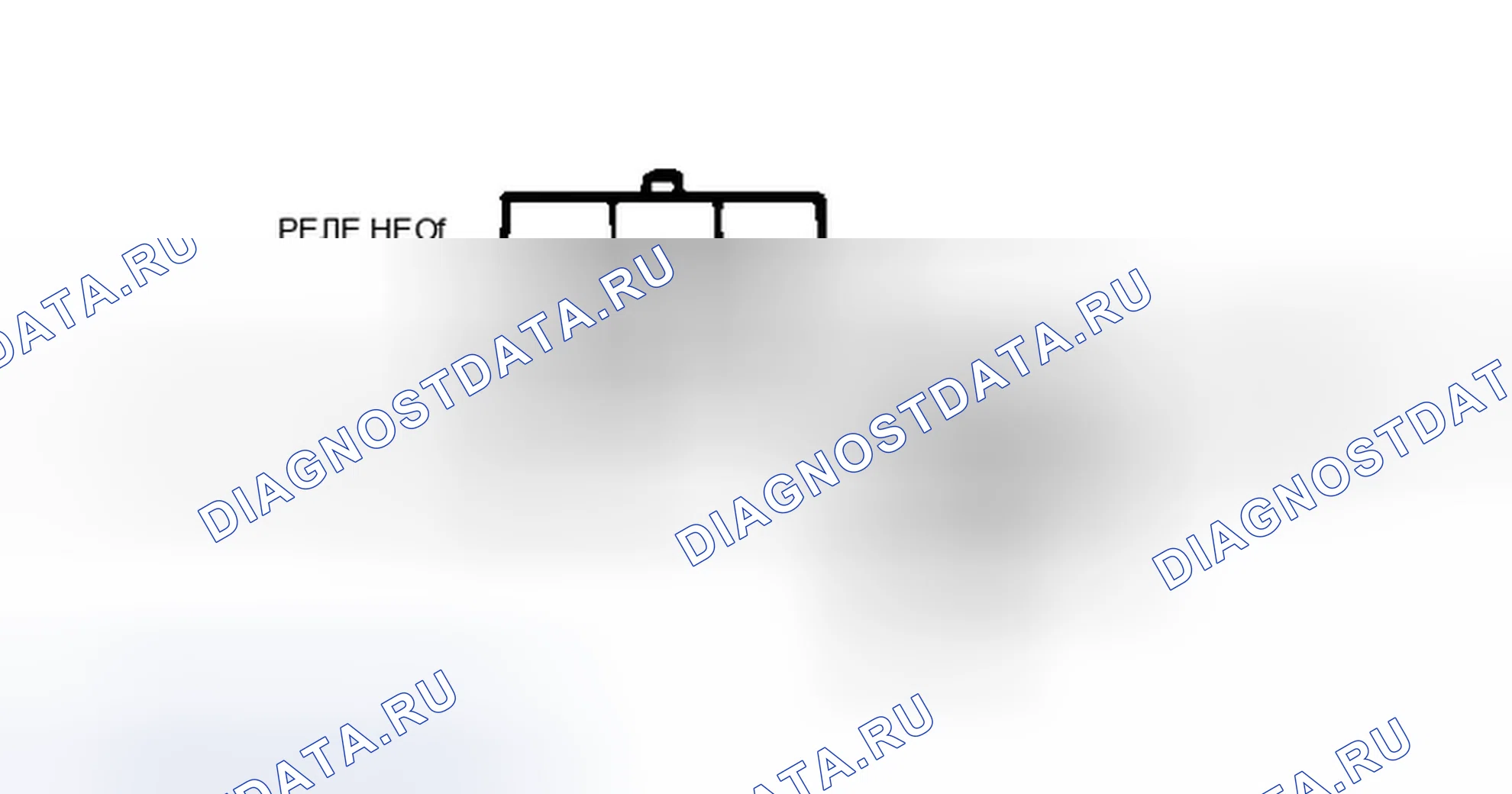 Рис. 119: Разъем HEDF и AC HP выключатель Vehicle жгут. Ford Probe I