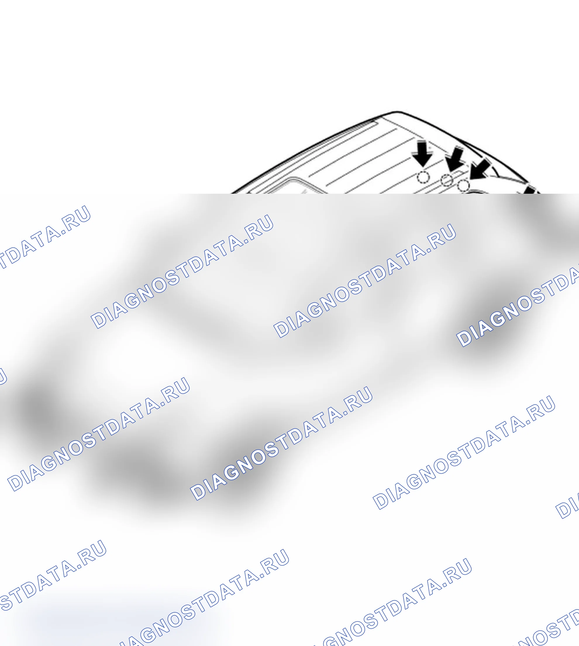 Рис. 221: Демонтаж датчика для ParkAssist. Porsche Cayenne Turbo I