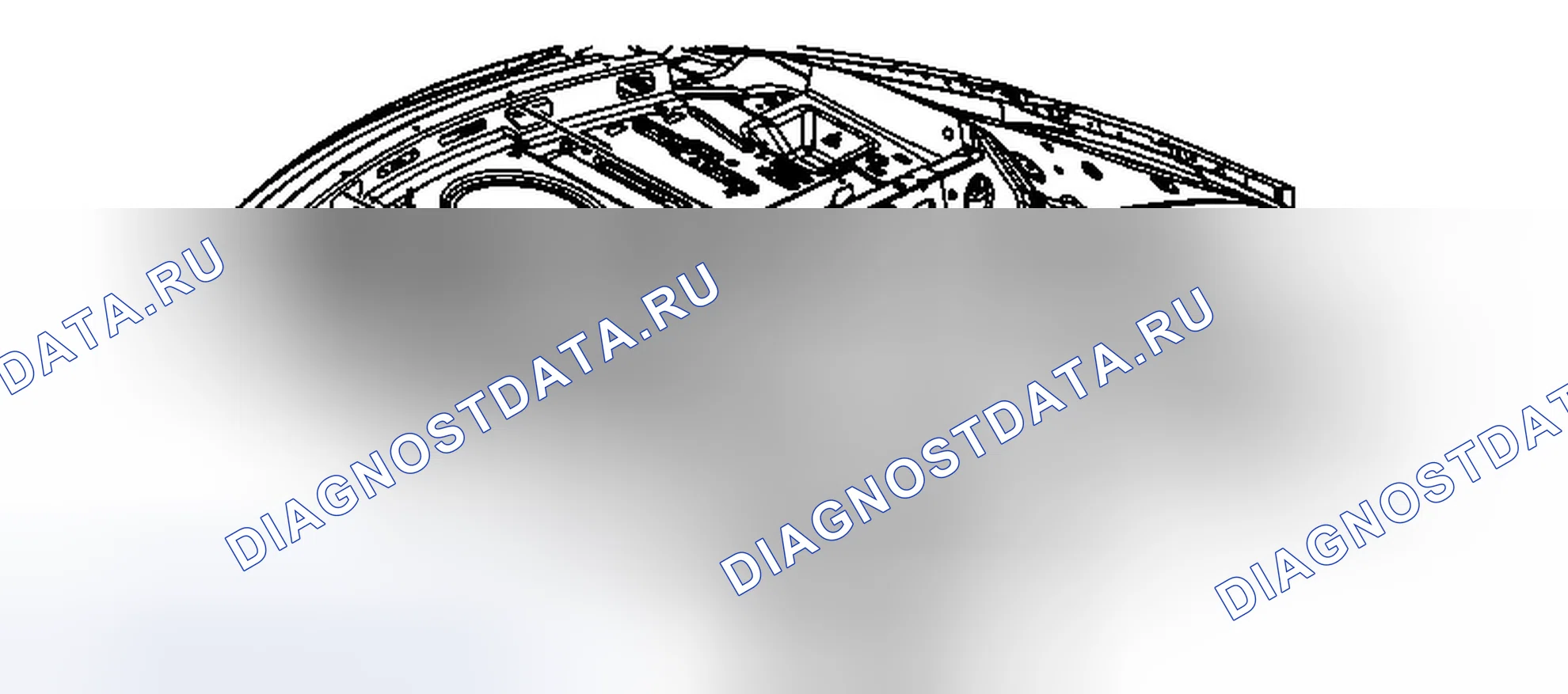 Рис. 50: Замена отделки задней оконной панели (седан). Cadillac CTS II