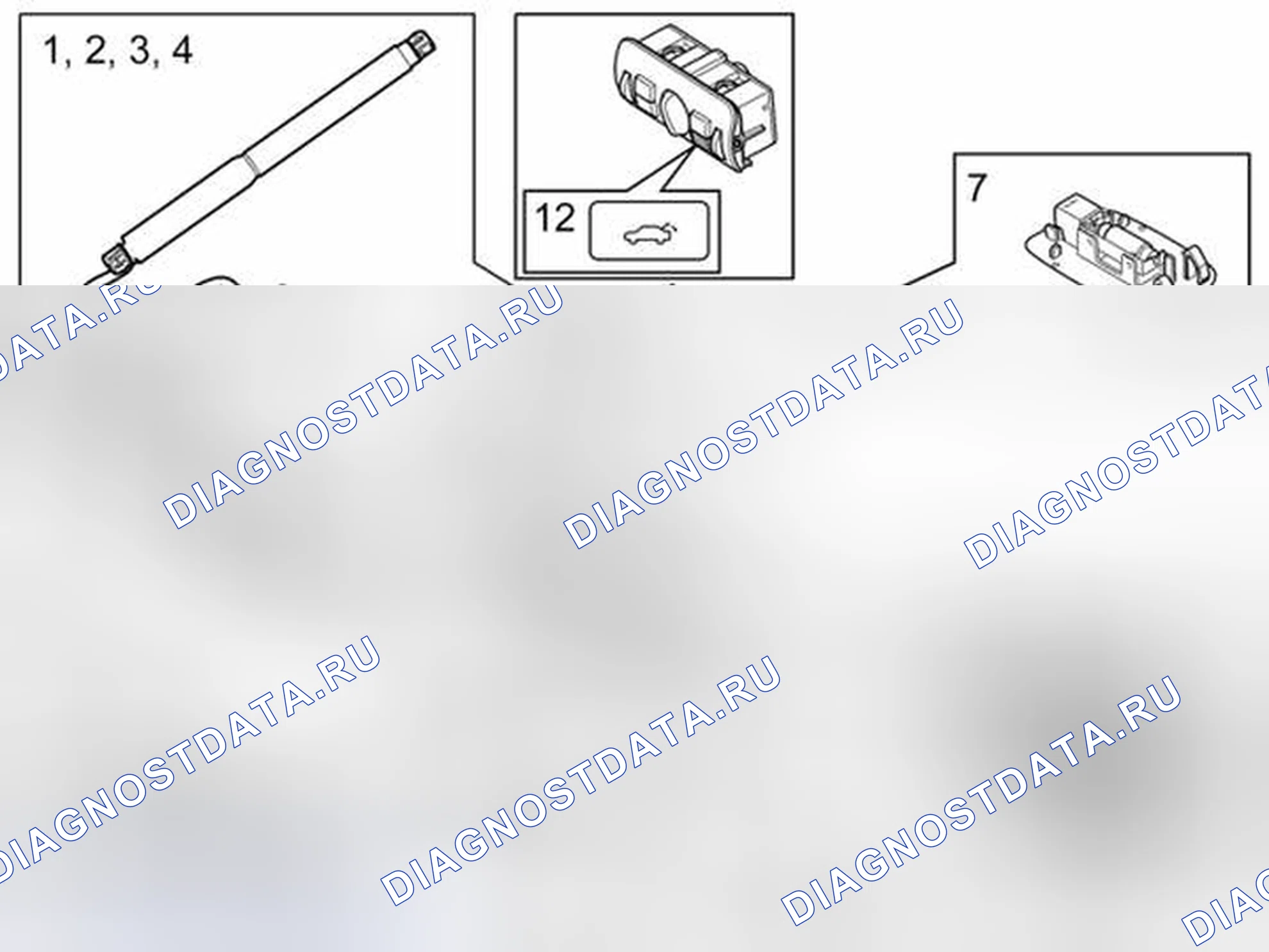 Рис. 665: СИСТЕМА ЗАДНЕЙ ДВЕРИ. Volvo XC70 II