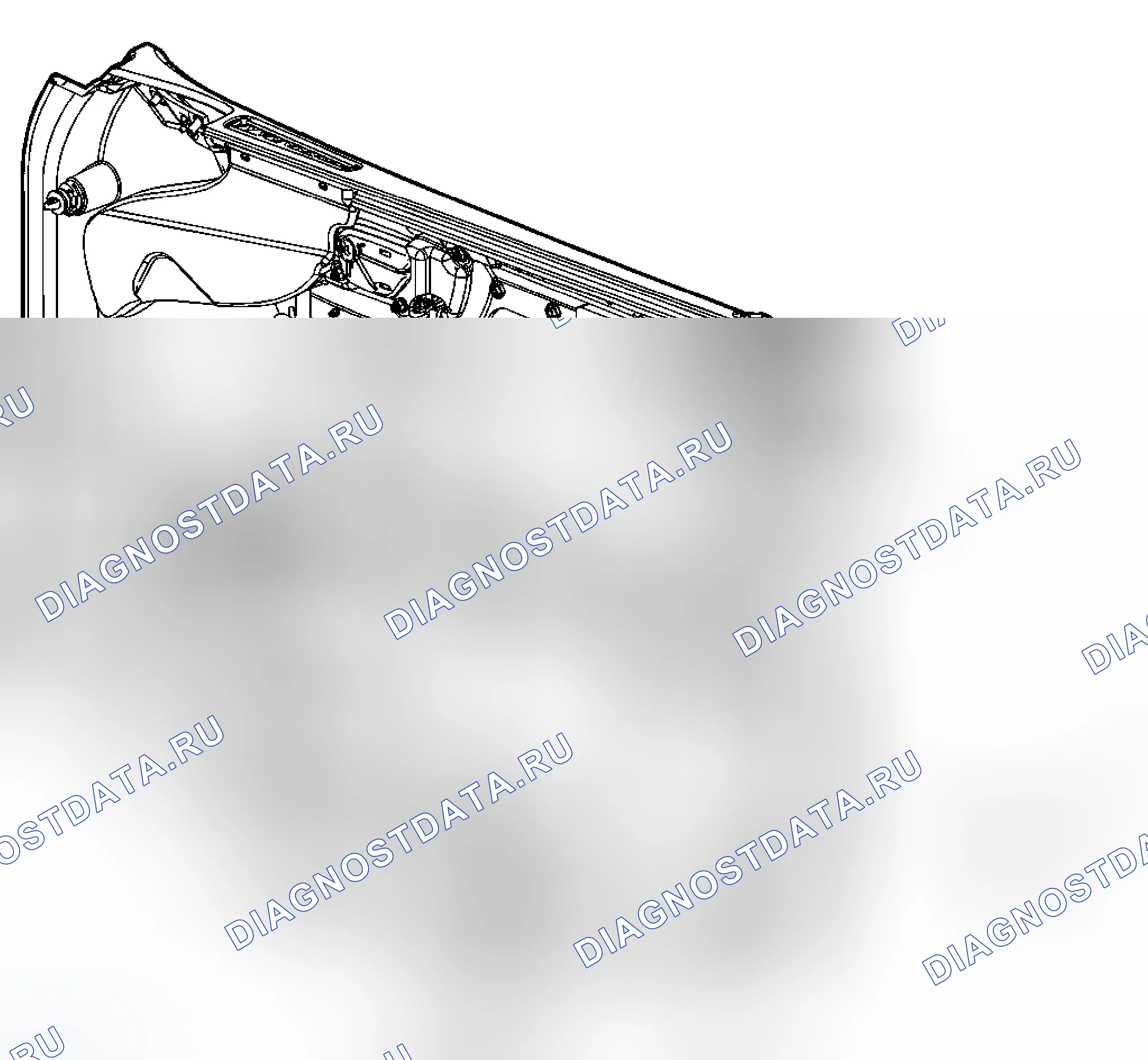 Рис. 26: Замена дверной лампы и отражателя. Cadillac DTS I