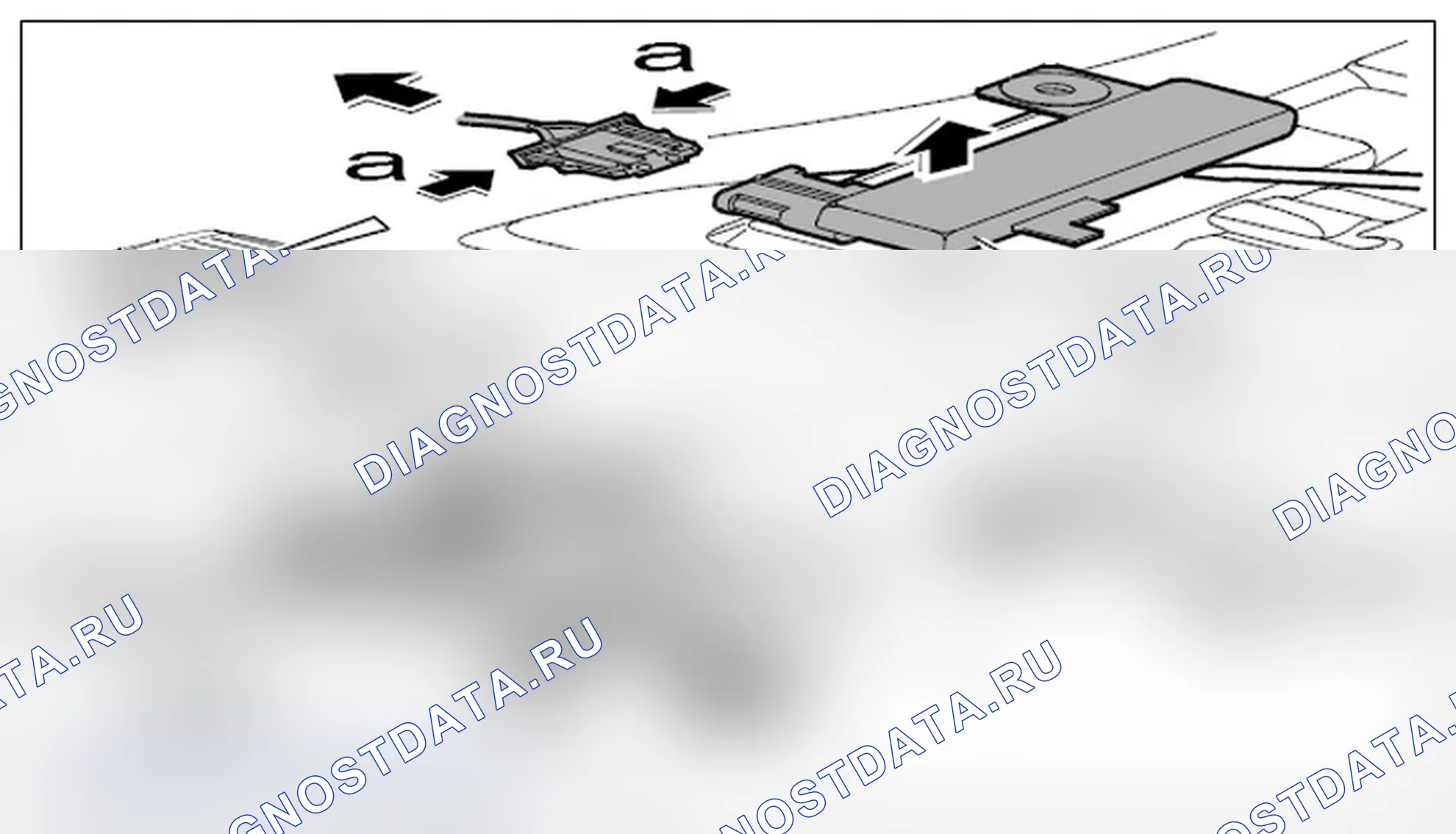 Рис. 728: Розетка на дверном разъеме. Porsche Cayenne S I