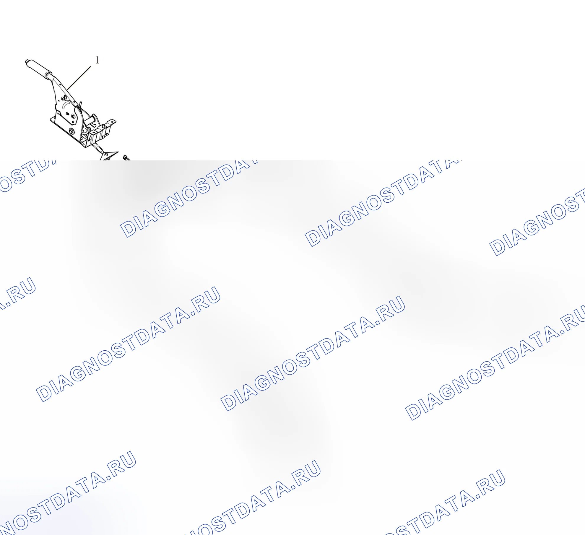Схема расположения стояночного тормоза — Great Wall Wingle-5. Great-Wall Wingle 5 I