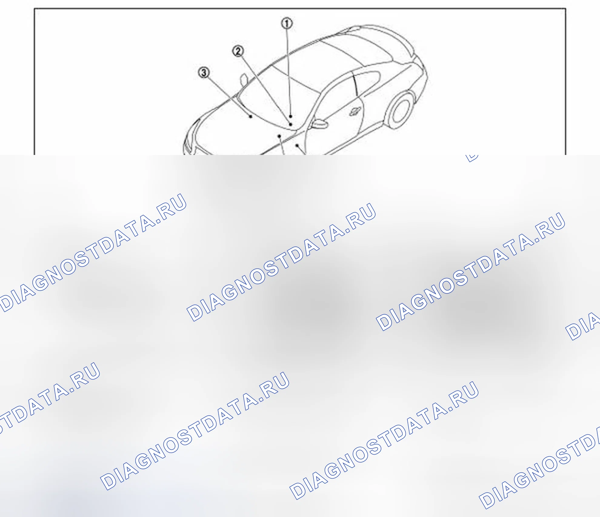 Рис. 65: Расположение компонентов. Infiniti Q60 I