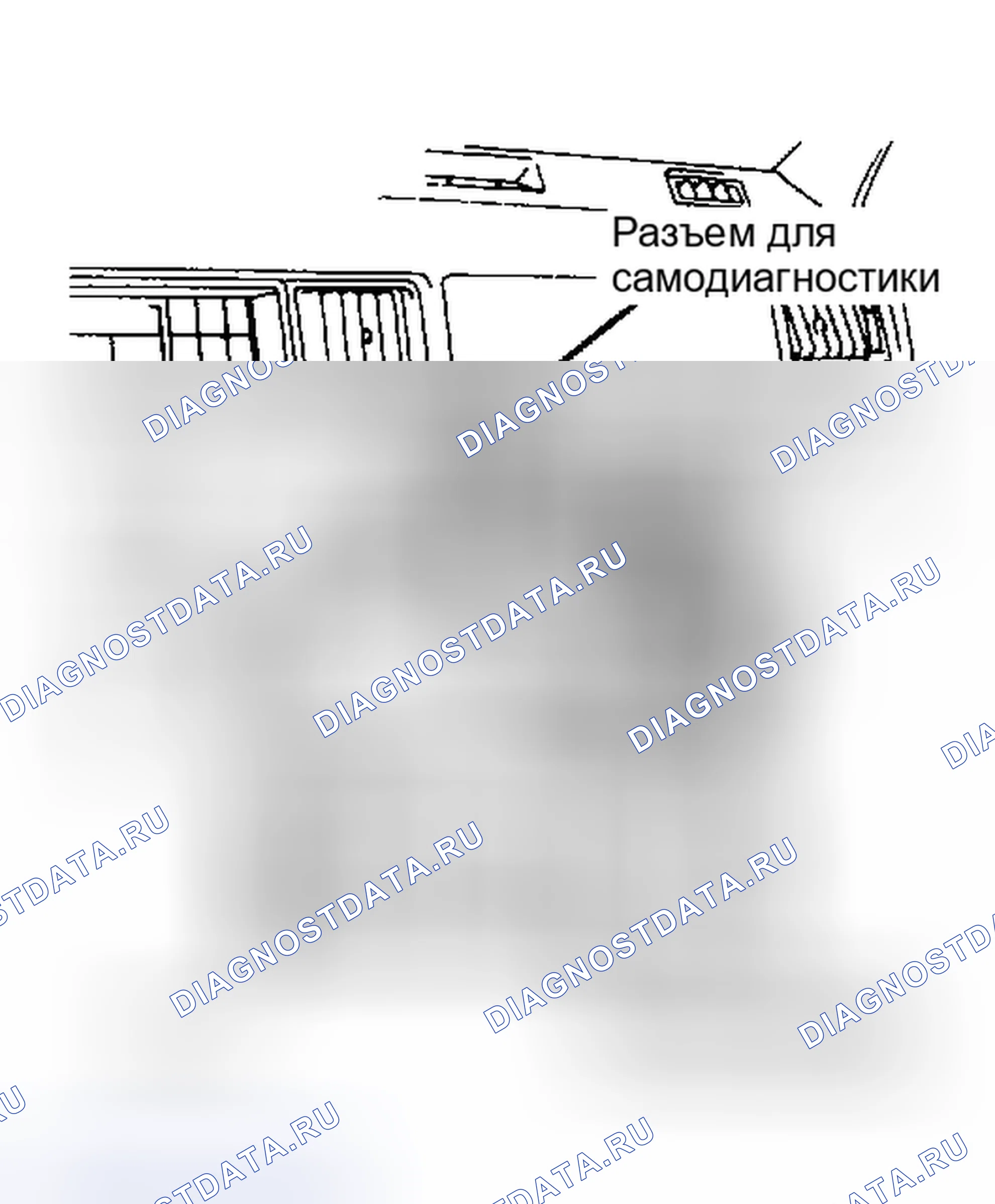 Рис. 2: САМОДИАГНОСТИКА. Mitsubishi Sigma pre-I