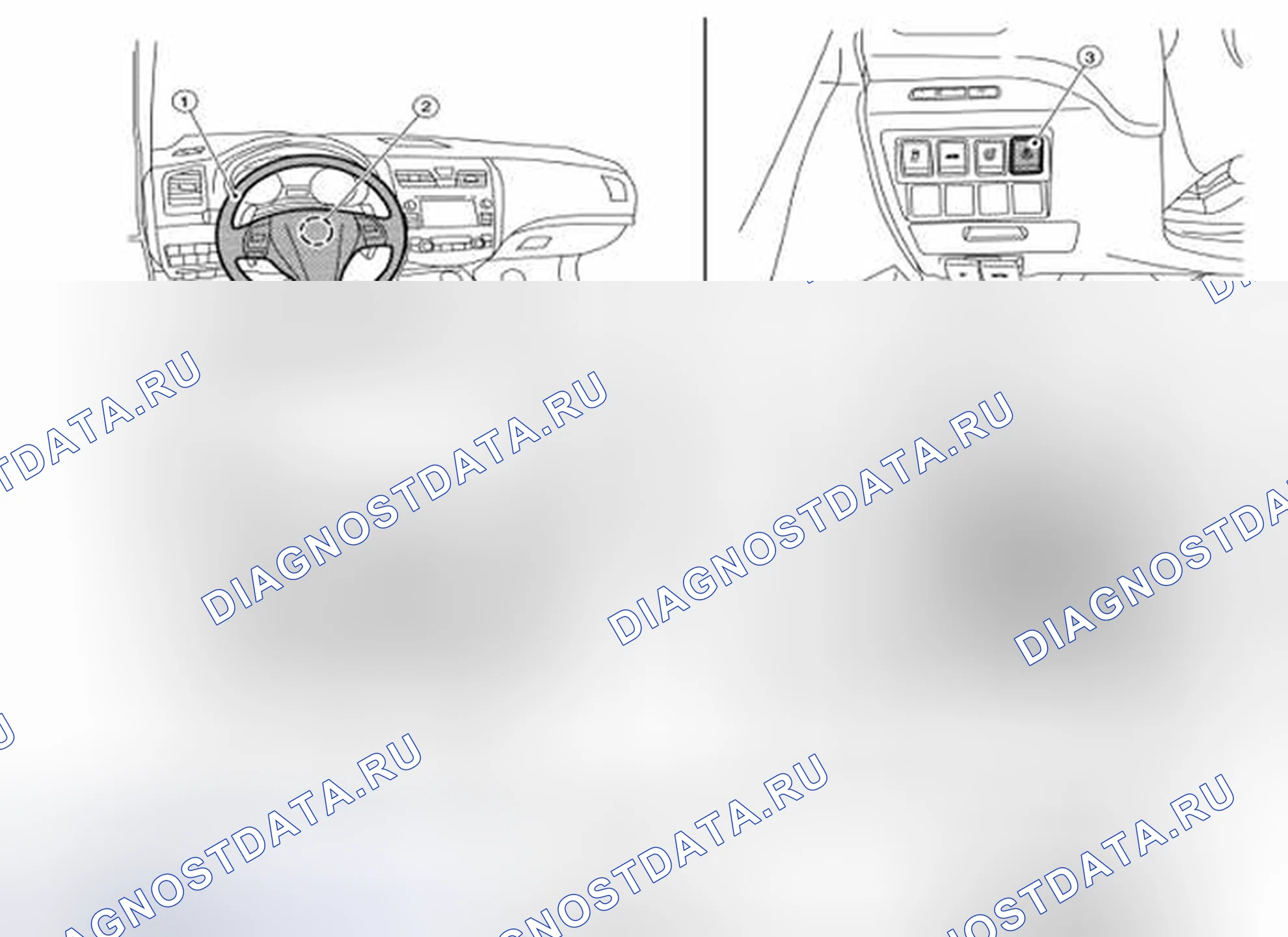 Рис. 31: СИСТЕМА РУЛЕВОГО КОЛЕСА С ПОДОГРЕВОМ: расположение компонентов. Nissan Altima L33