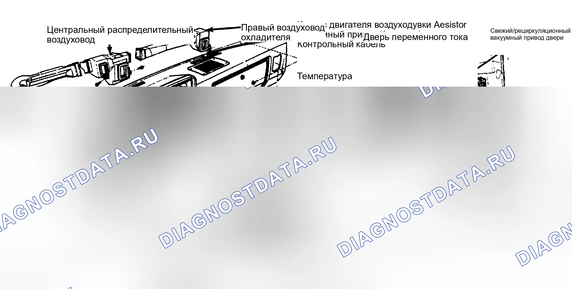 Рис. 1: R&I ДВИГАТЕЛЯ ВОЗДУХОДУВКИ. Dodge Cab & Chassis Dakota 