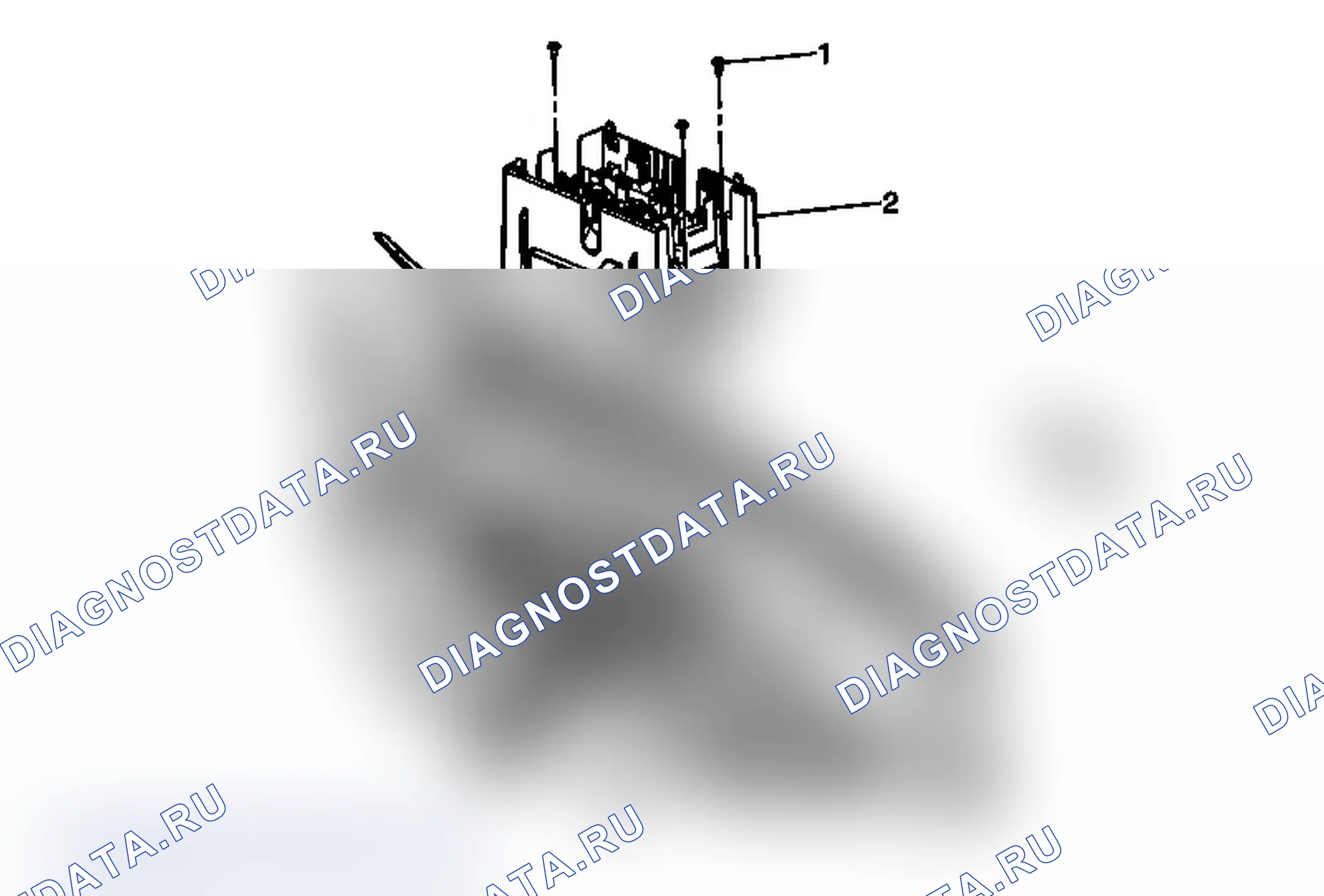 Рис. 115: Замена кронштейна электрического центра или распределительного блока под капотом. Chevrolet Silverado 3500 HD 