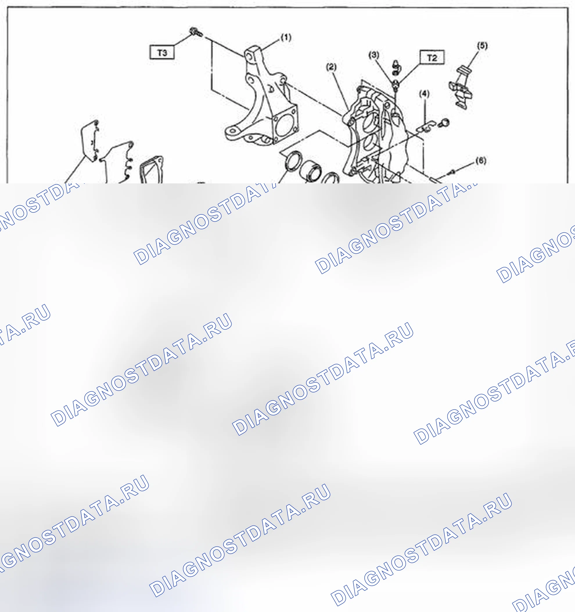 Рис. 9: ПЕРЕДНИЙ ДИСКОВЫЙ ТОРМОЗ. Subaru Impreza GH