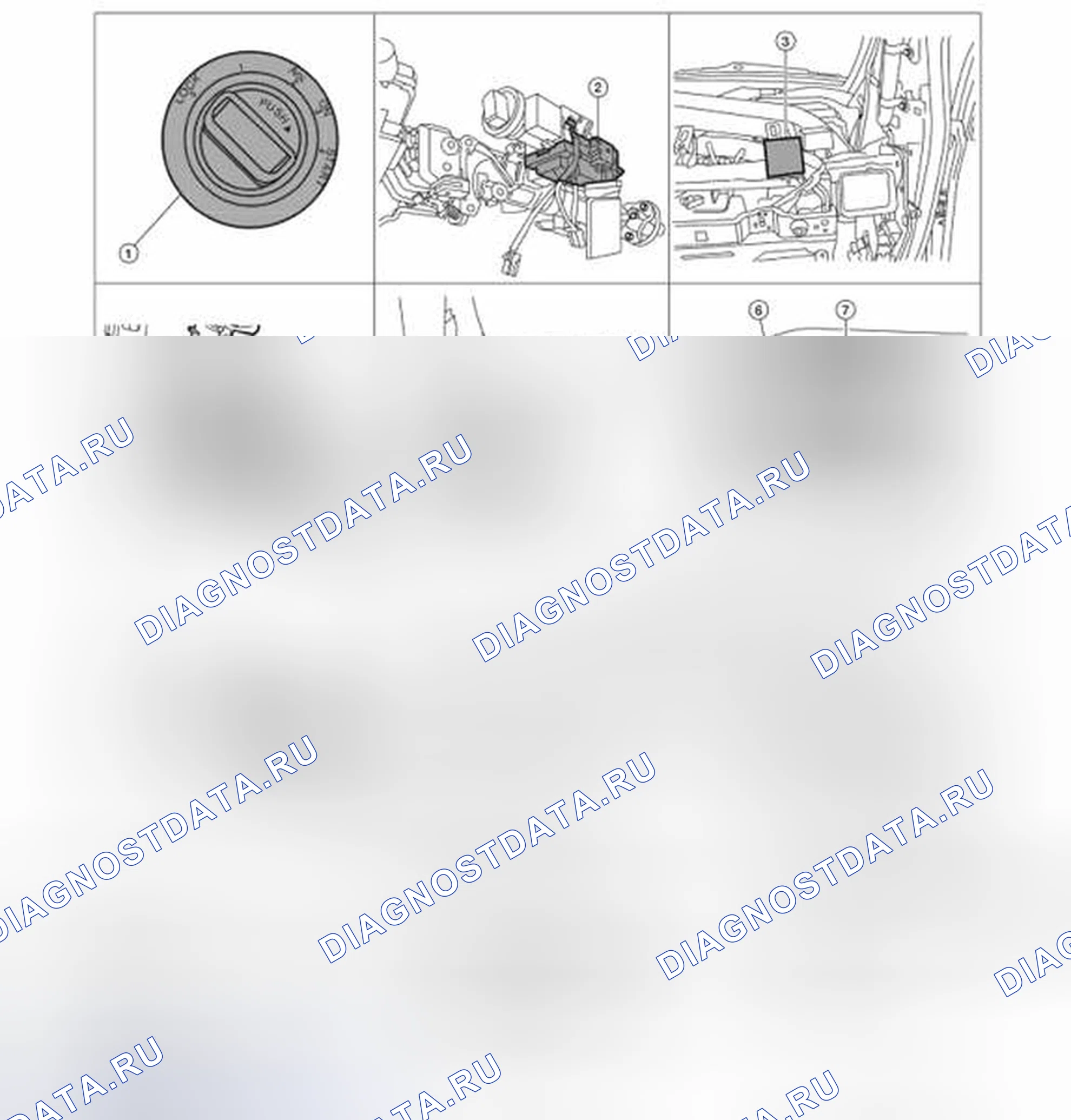 Рис. 319: Расположение компонентов. Honda N-VAN I