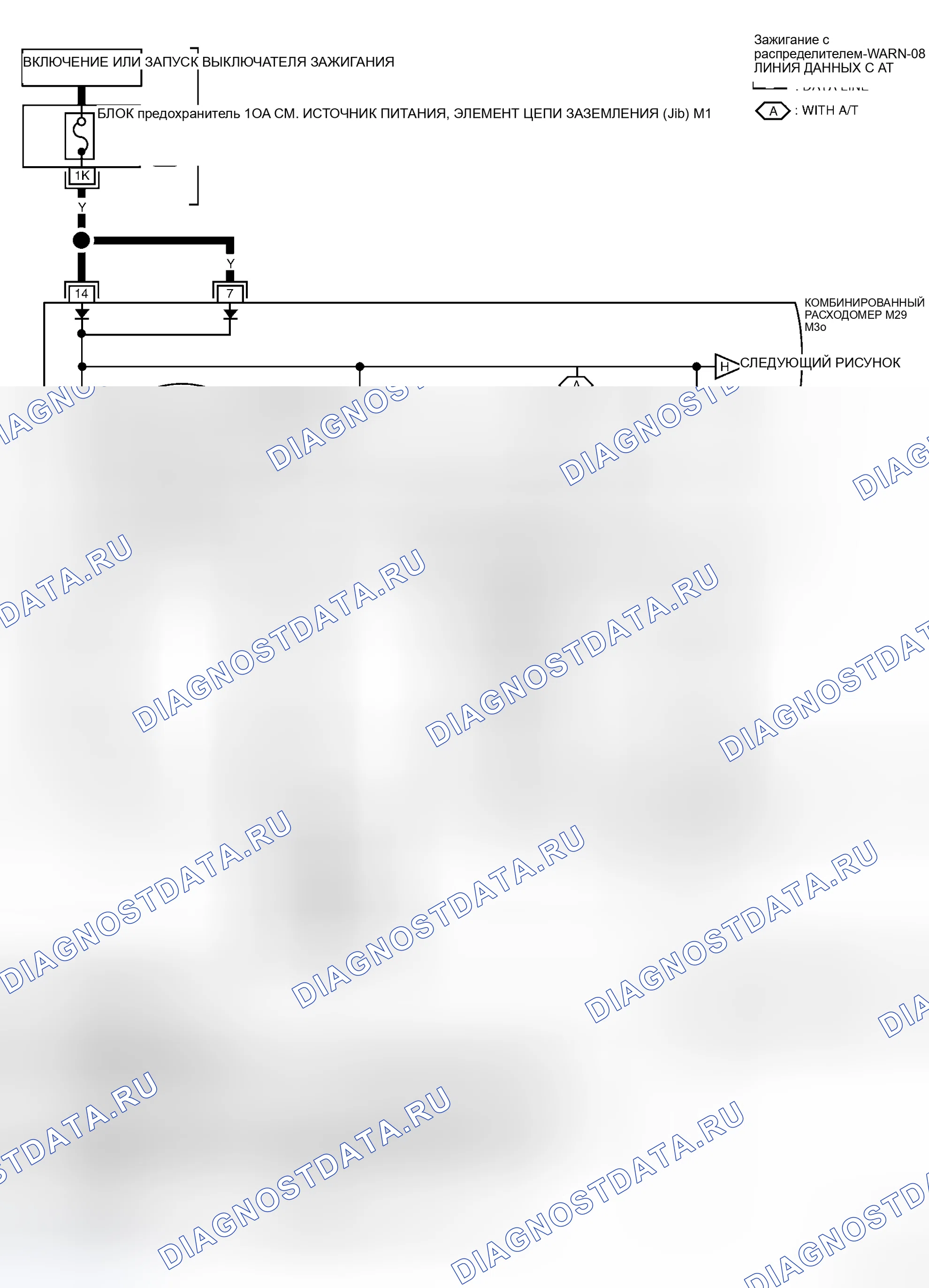 Рис. 41: С тахометром (модели QR25DE). Honda Stepwgn I