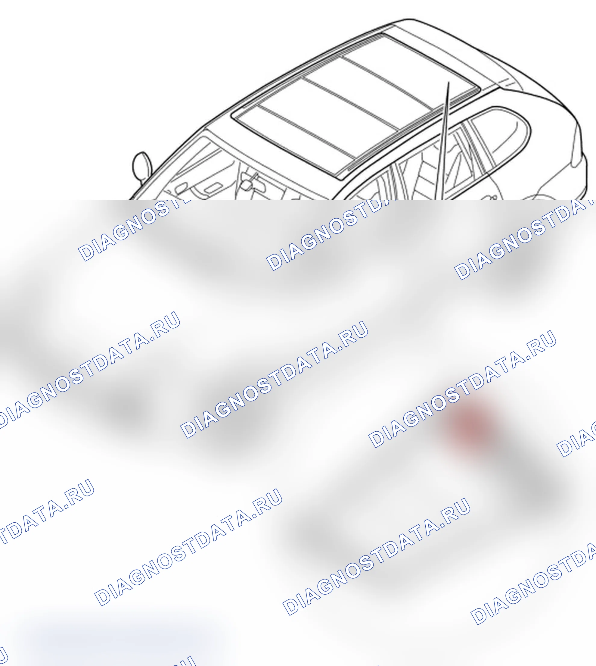 Рис. 25: Демонтаж блока управления для сборки крыши (панорамная крыша). Porsche Cayenne S I