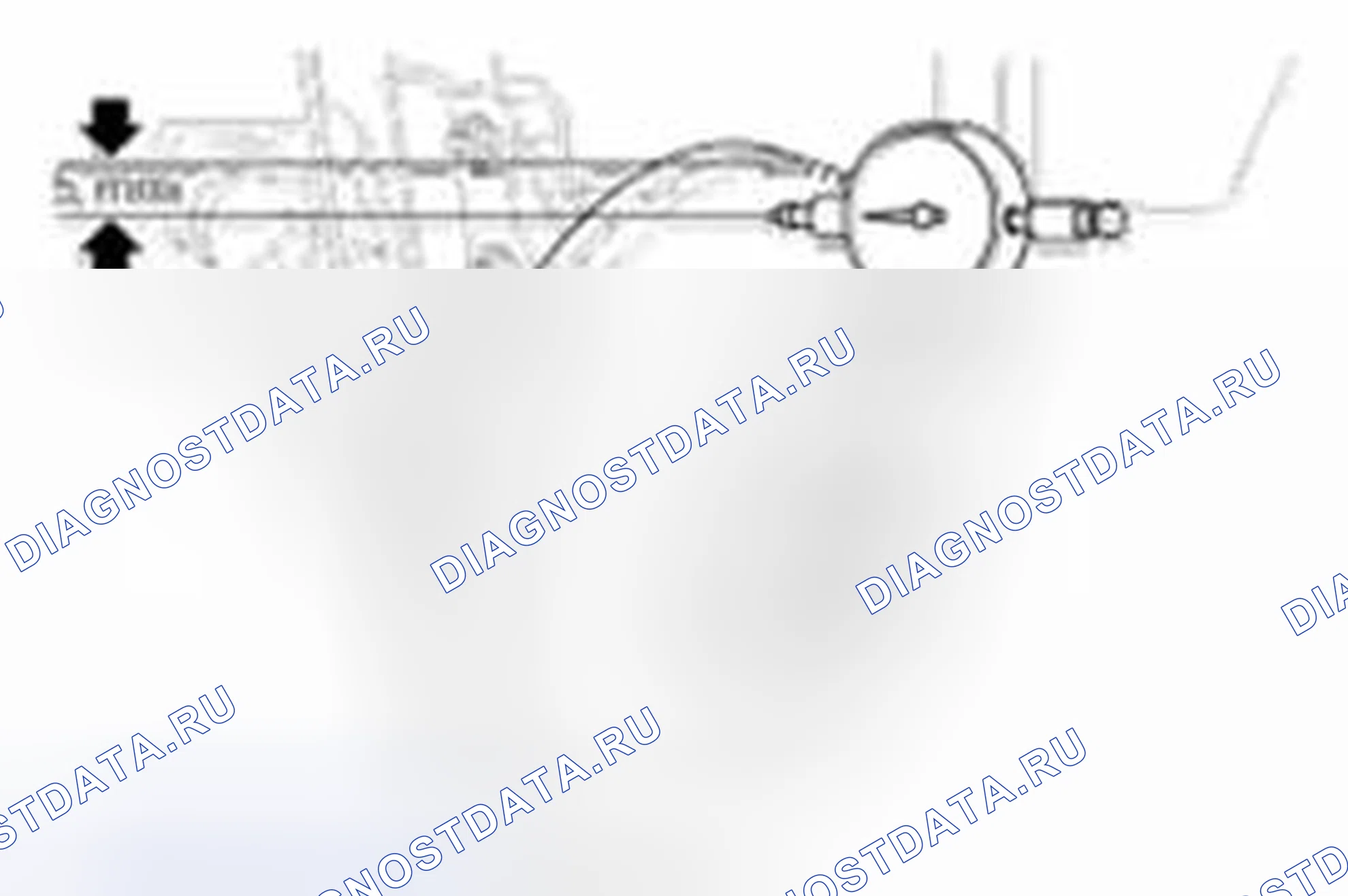 Рис. 97: Проверка биения переднего тормозного диска. Hyundai Veracruz I
