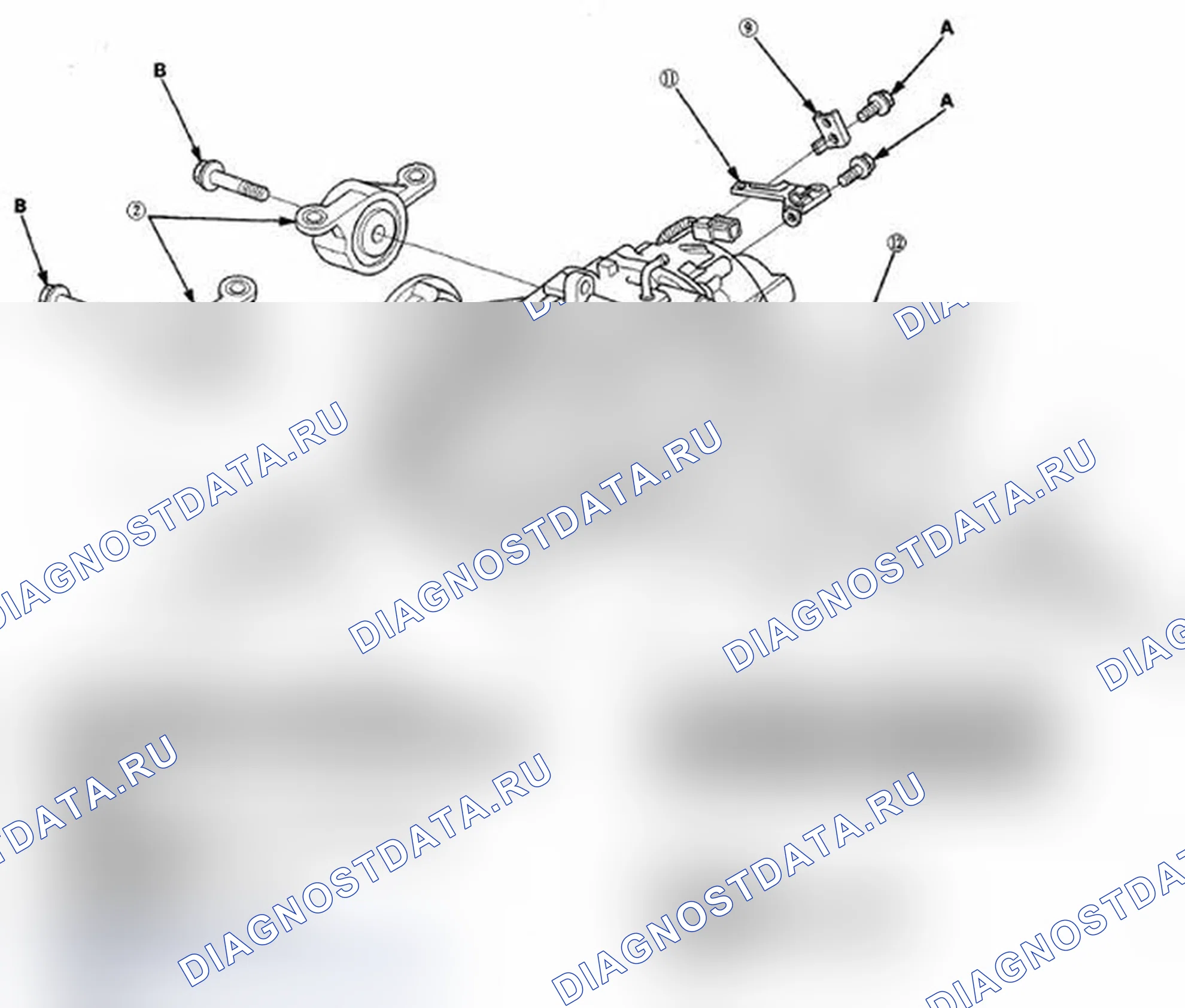 Рис. 117: Разборка/повторная сборка заднего дифференциала. Acura MDX II рестайлинг