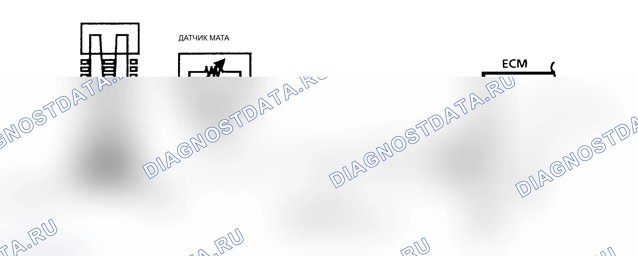 Рис. 620: Код 23, высокое напряжение датчика MAT, схема. Pontiac Firebird III