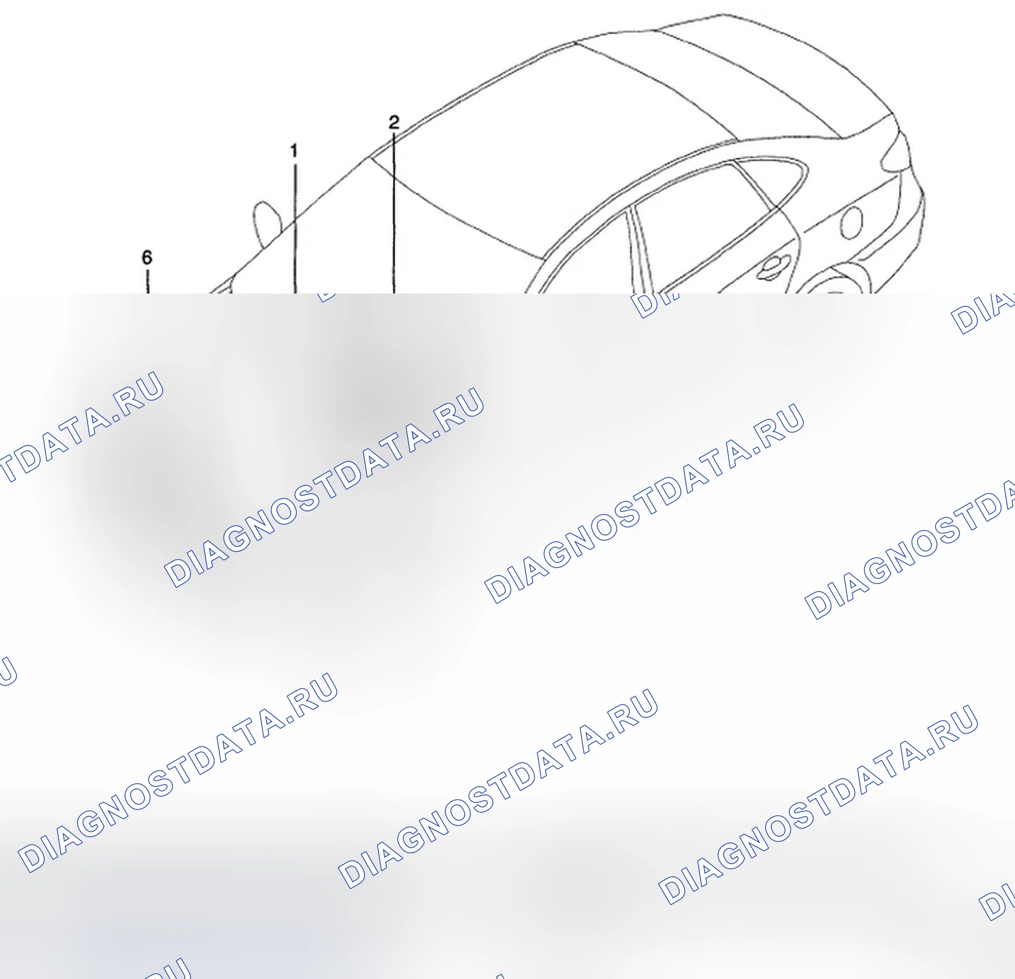 Рис. 1: РАСПОЛОЖЕНИЕ КОМПОНЕНТОВ. Hyundai Elantra IV