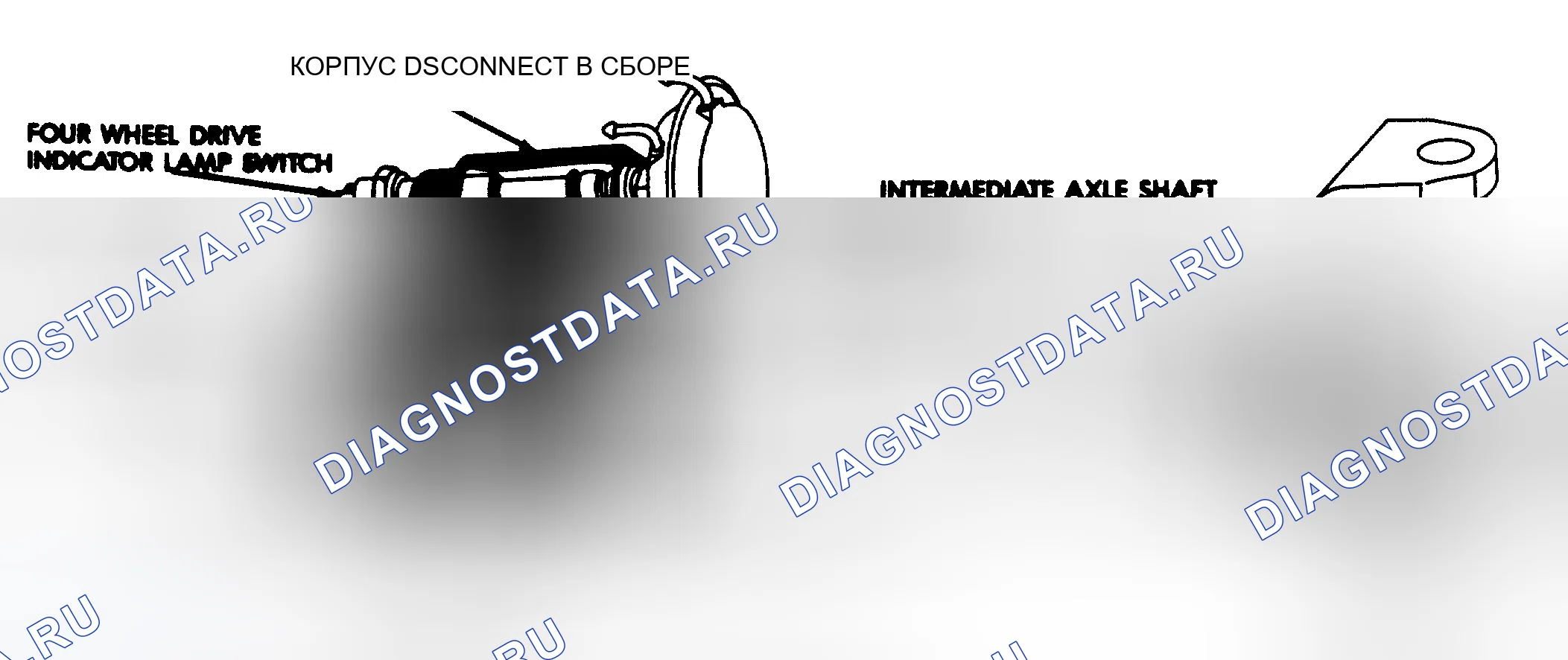 Рис. 1: ОПИСАНИЕ отключаемых ступицы. Dodge Dakota Sport 