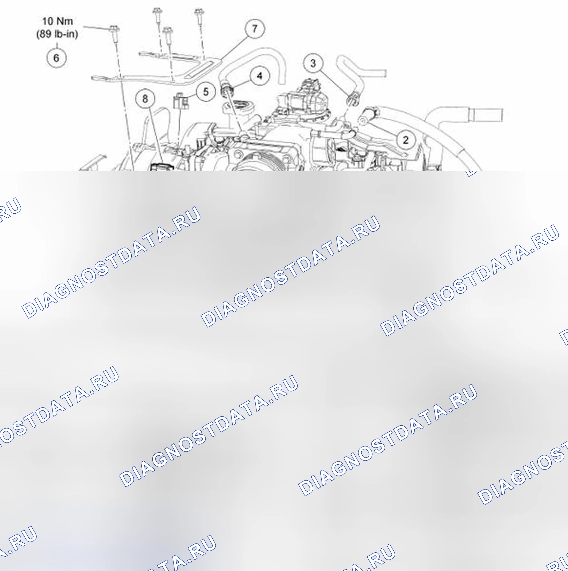 Рис. 280: Впускной коллектор. Mazda 2 I рестайлинг