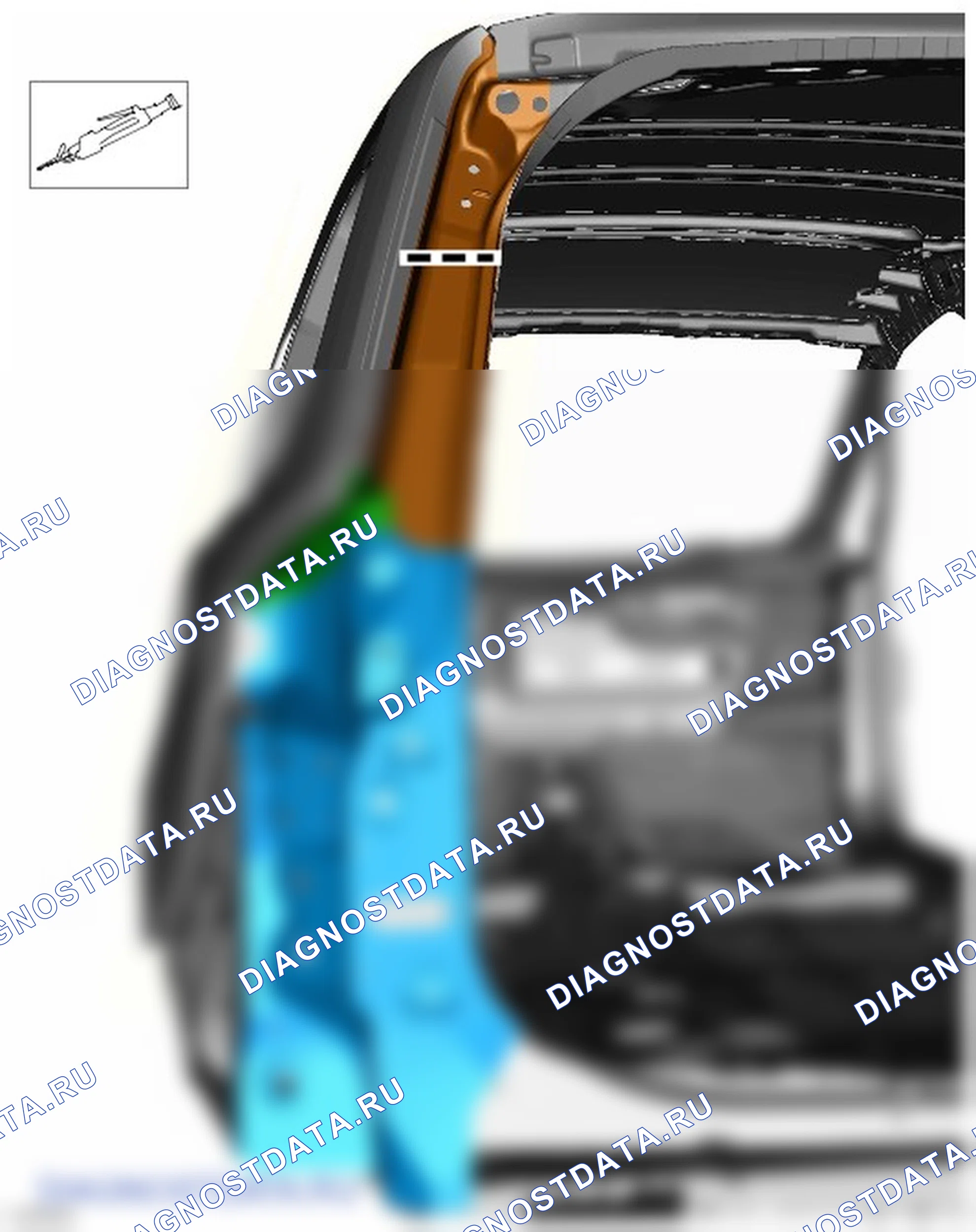 Как снять и установить панель крепления заднего фонаря. Ford Galaxy III