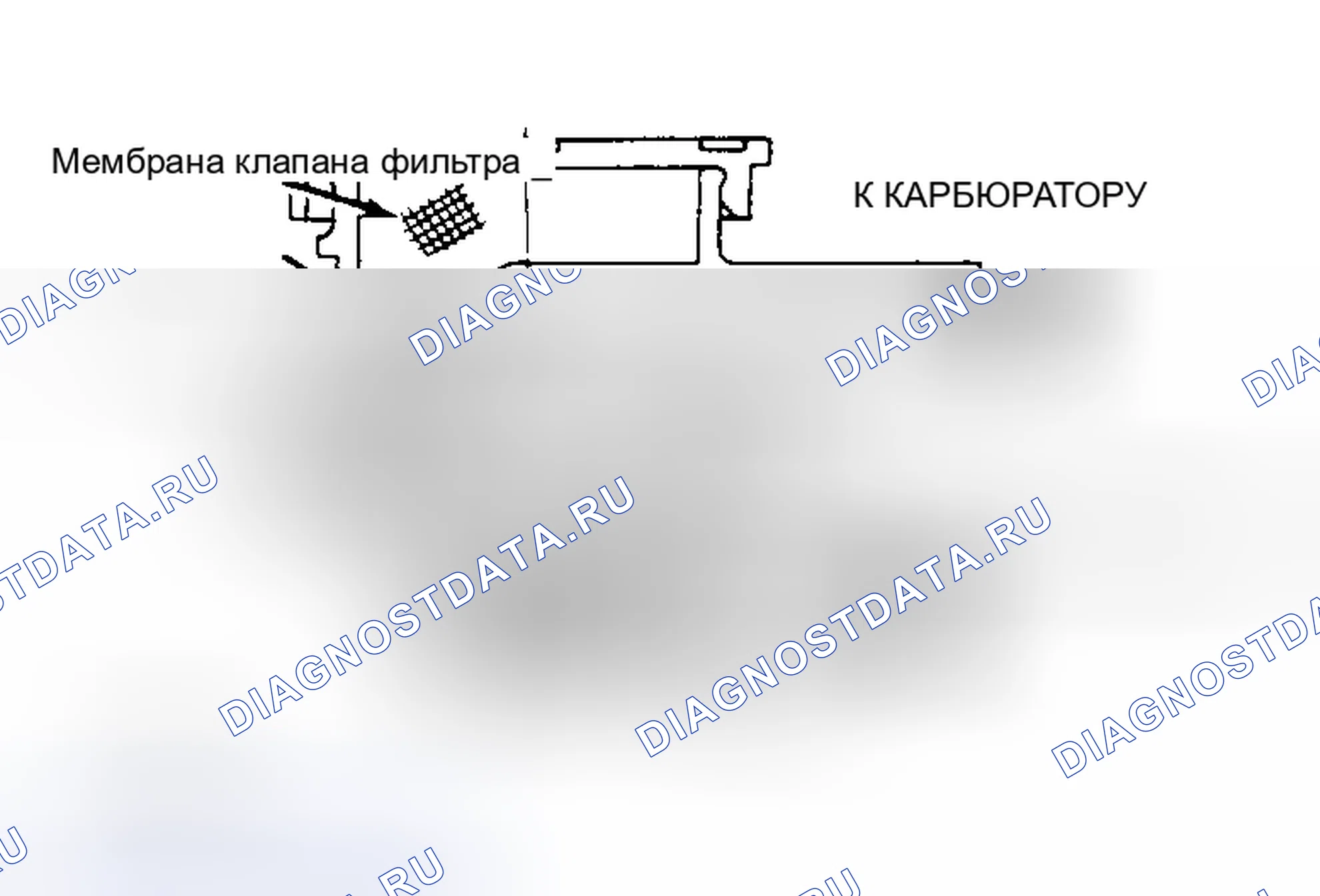 Рис. 6: Карбюраторный двигатель. Subaru Justy I