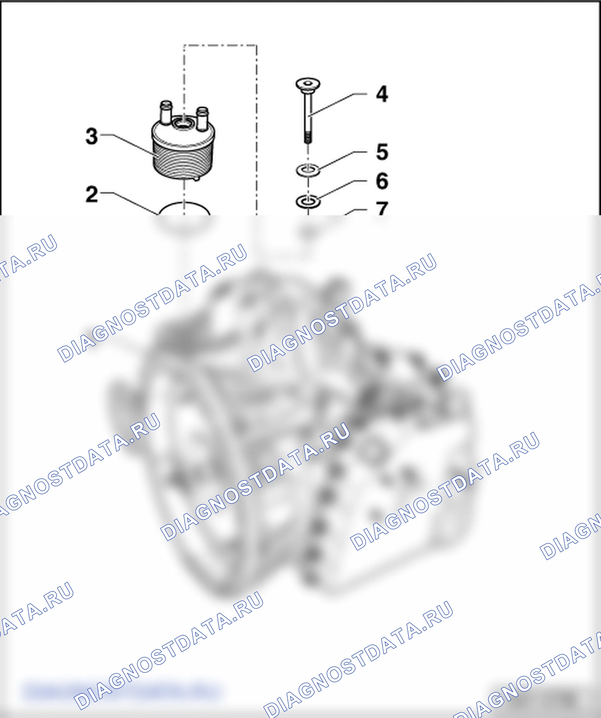 Снятие и установка охладителя ATF. SEAT Alhambra I