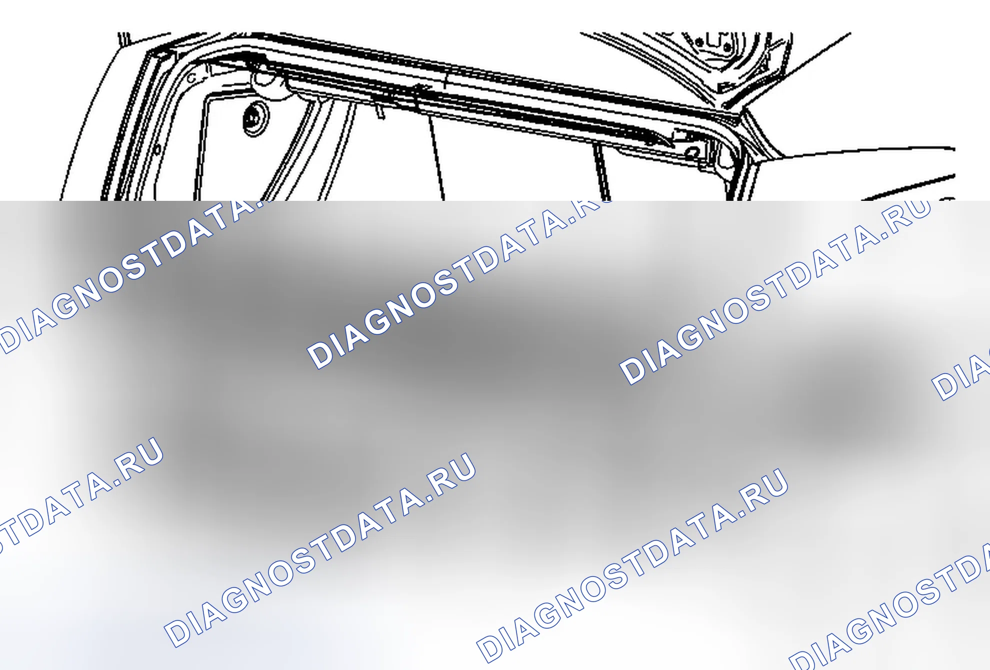 Рис. 81: Замена дефлектора воздуховыпускного отверстия со стороны кузова. Cadillac ELR I