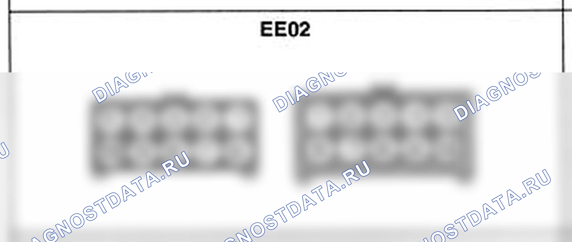 Распиновка разъёма EE02 — жгута двигателя. Hyundai H-1 A1