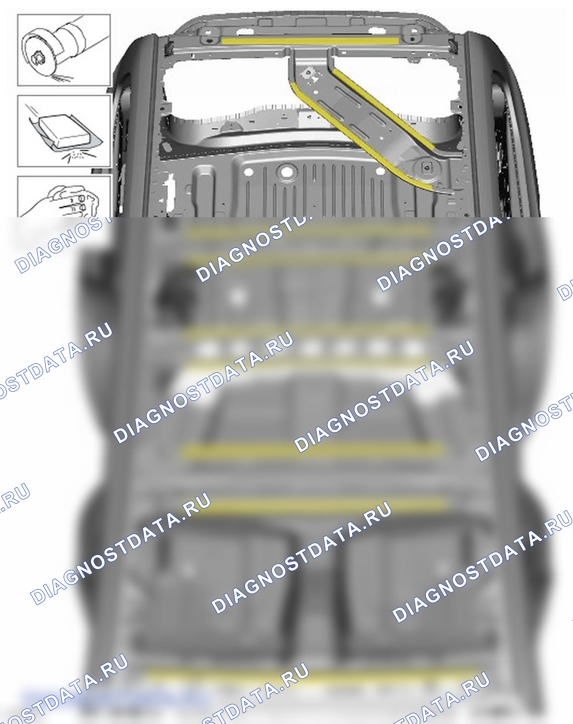 Как снять и установить панель крыши. Ford Galaxy III
