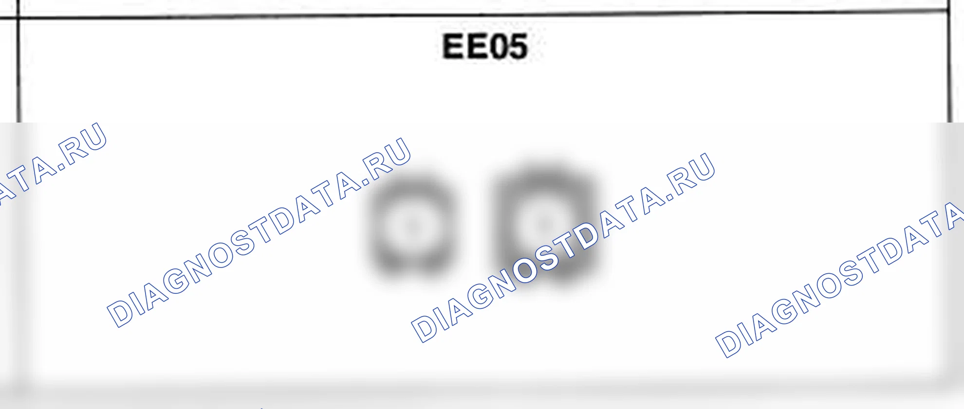 Распиновка разъёма EE05 — жгута двигателя. Hyundai H-1 A1