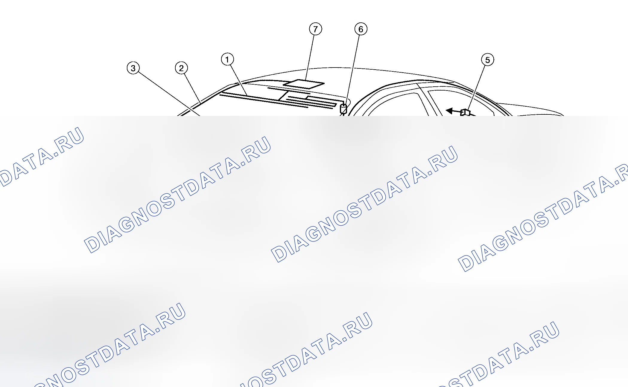 Рис. 88: Расположение антенны. Honda Mobilio Spike I