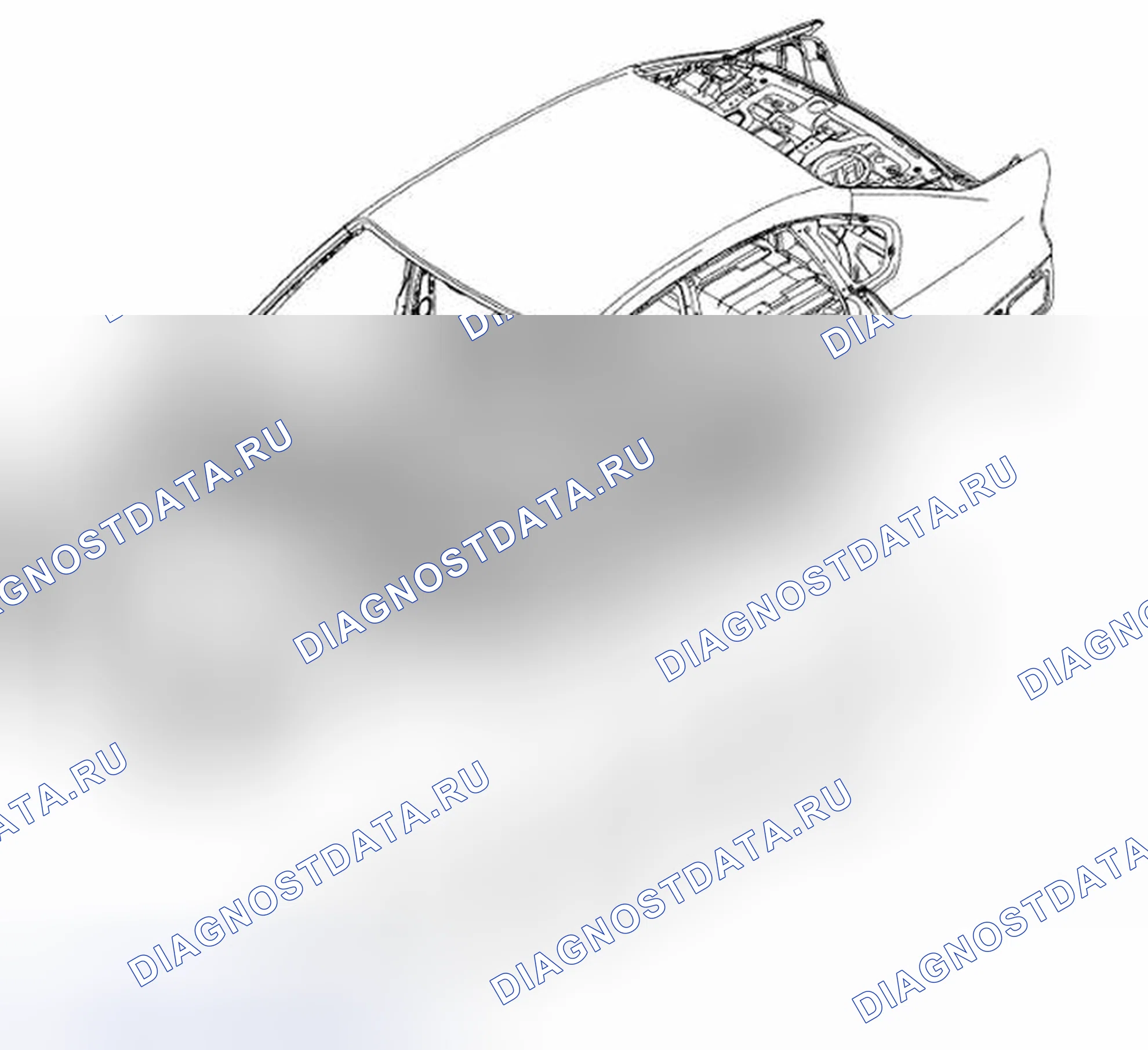 Рис. 70: Идентификация каменного защитного пальто. Subaru Outback BP рестайлинг