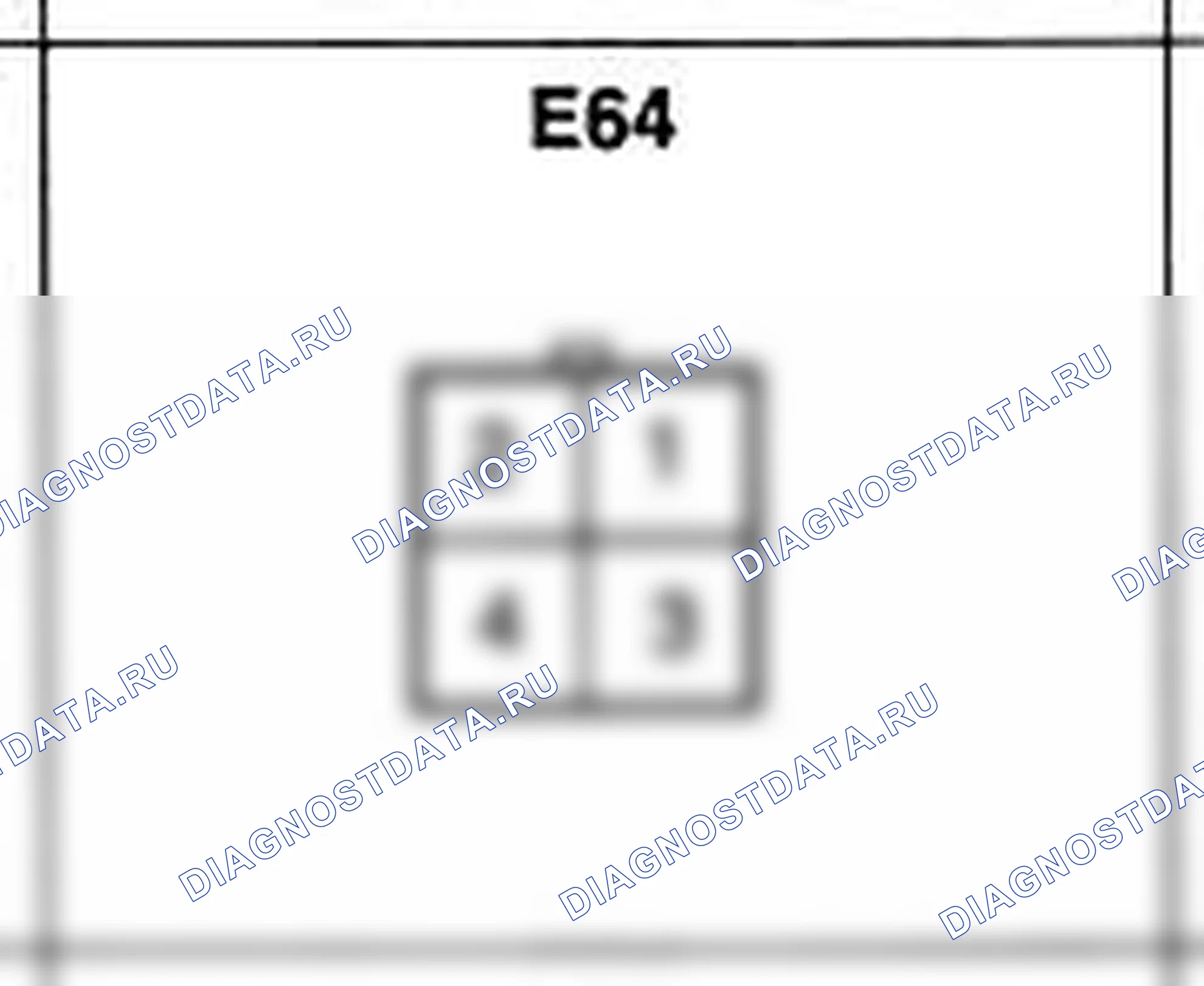 Распиновка разъёма E64 — жгута двигателя. Hyundai Atos MX