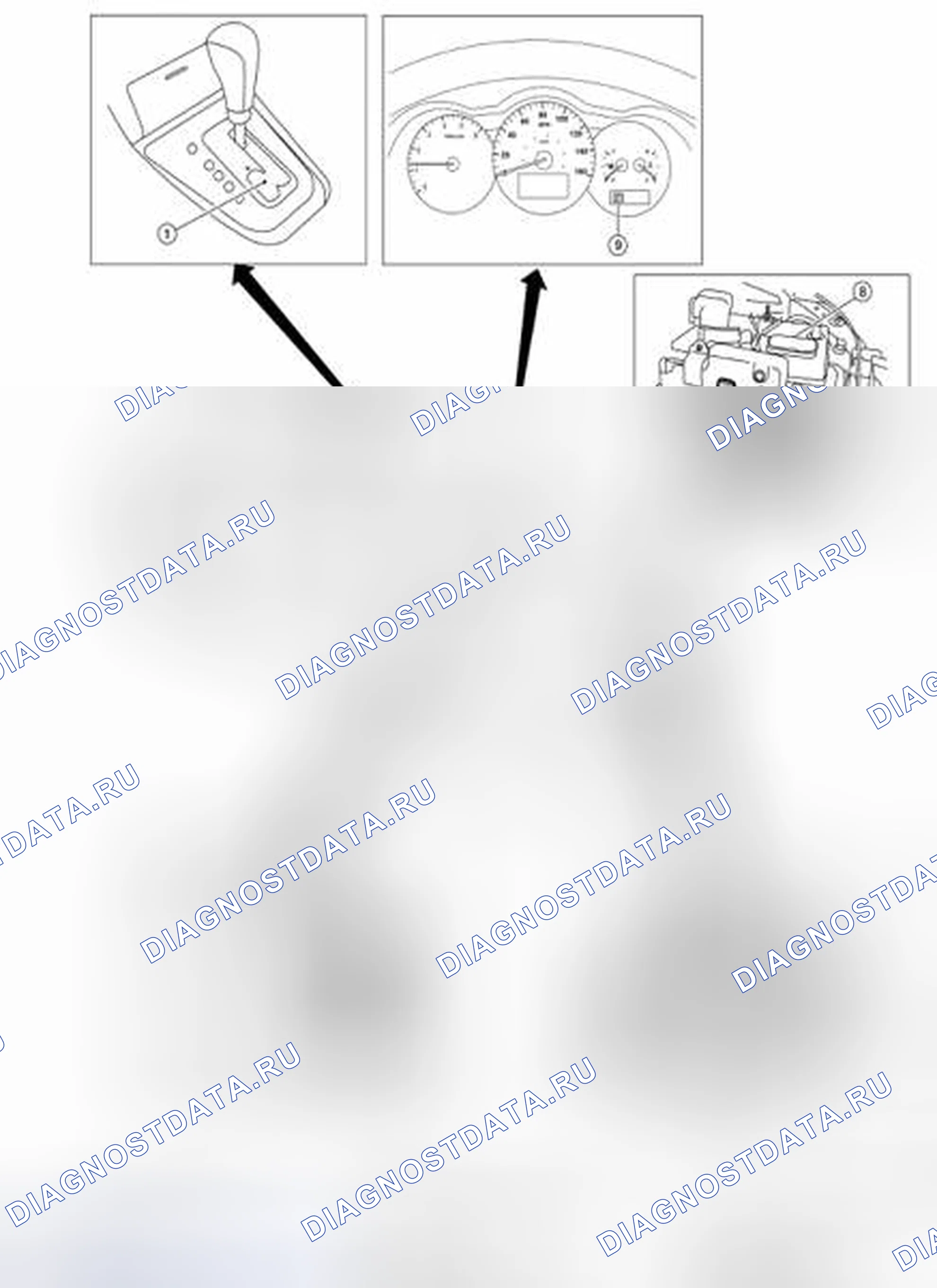 Рис. 78: Расположение компонентов механической системы. Nissan Altima L32