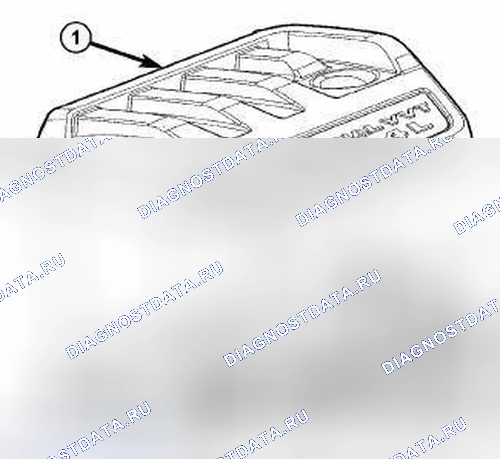 Рис. 194: КРЫШКА ДВИГАТЕЛЯ. Dodge Journey I