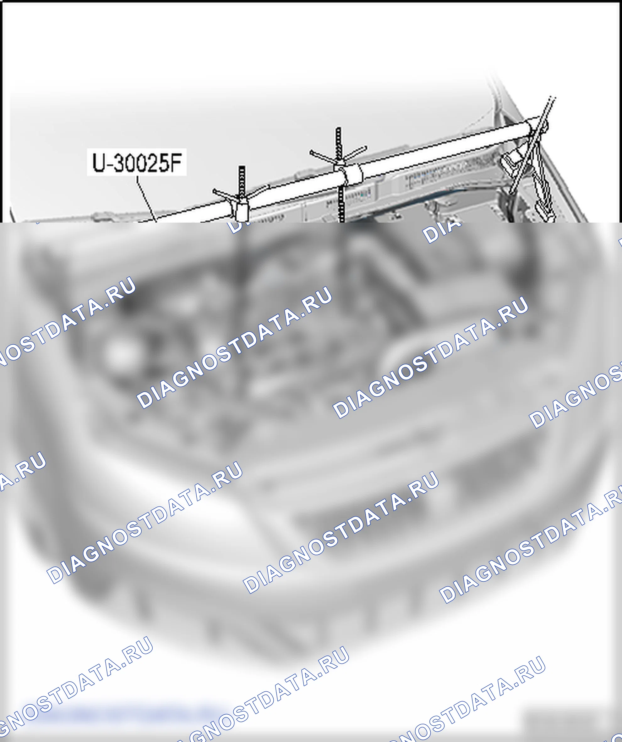 Вывешивание двигателя в монтажном положении. SEAT Alhambra Ii