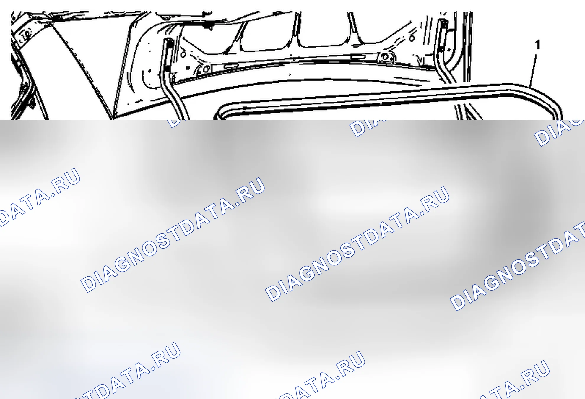 Рис. 49: Замена погодной полосы крышки заднего отсека. Chevrolet Cruze I рестайлинг