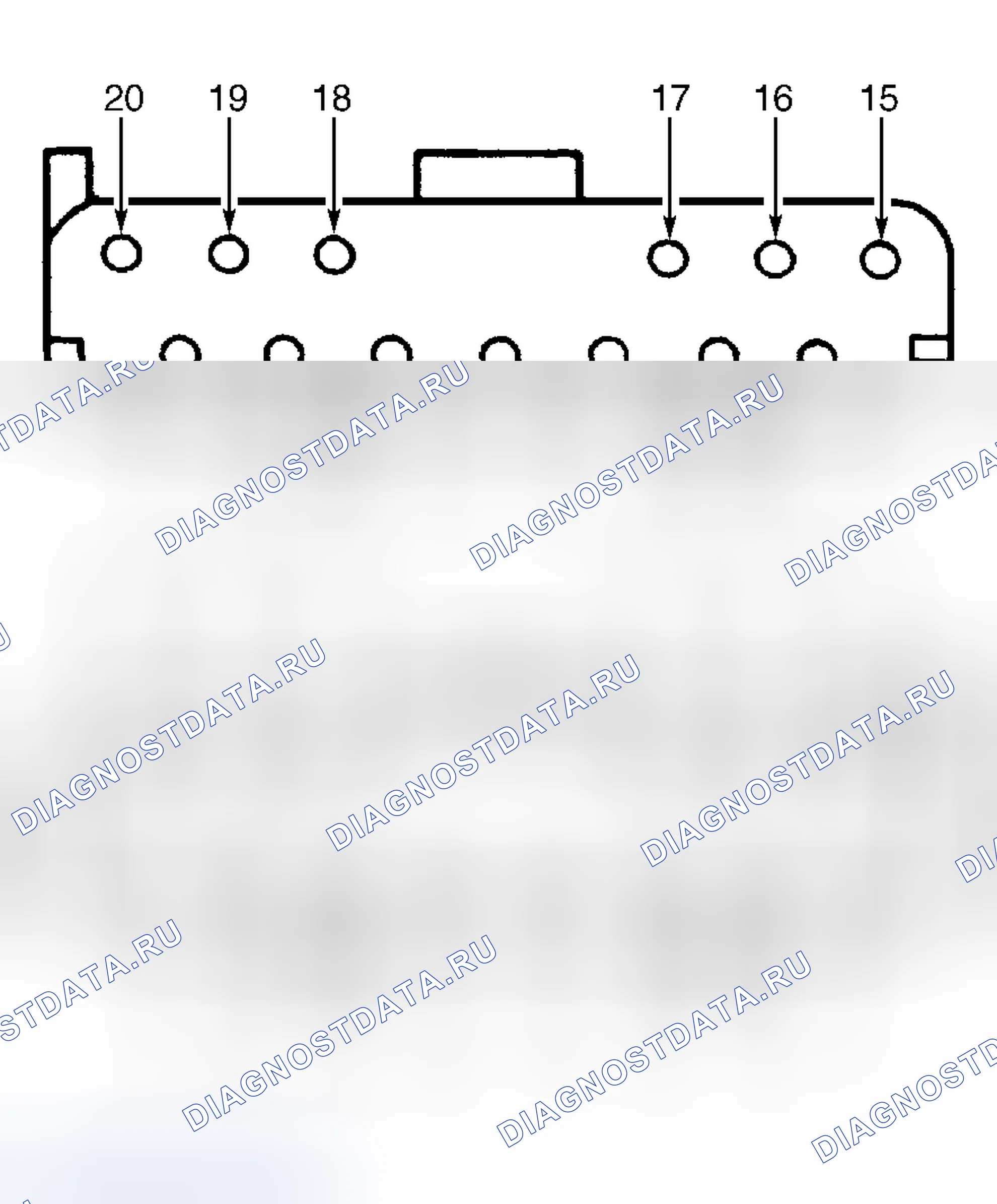 Рис. 2: ИДЕНТИФИКАЦИЯ СОЕДИНИТЕЛЯ. Lincoln Mark VIII I