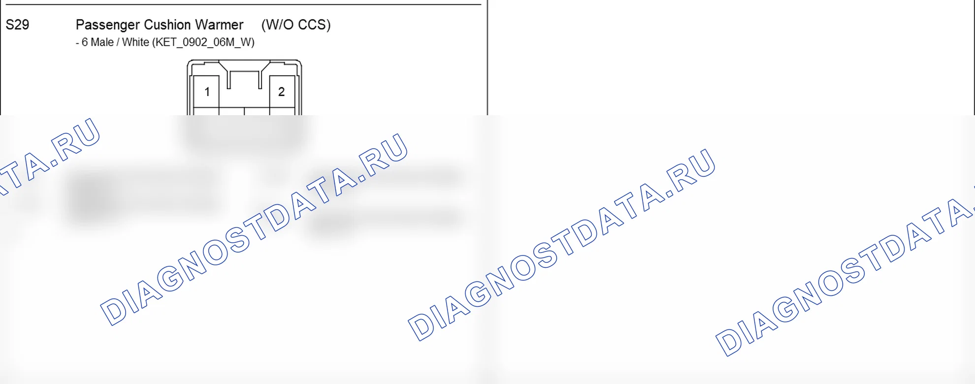 Распиновка разъёма S29 — seat harness. Hyundai Santafe Sport DMA