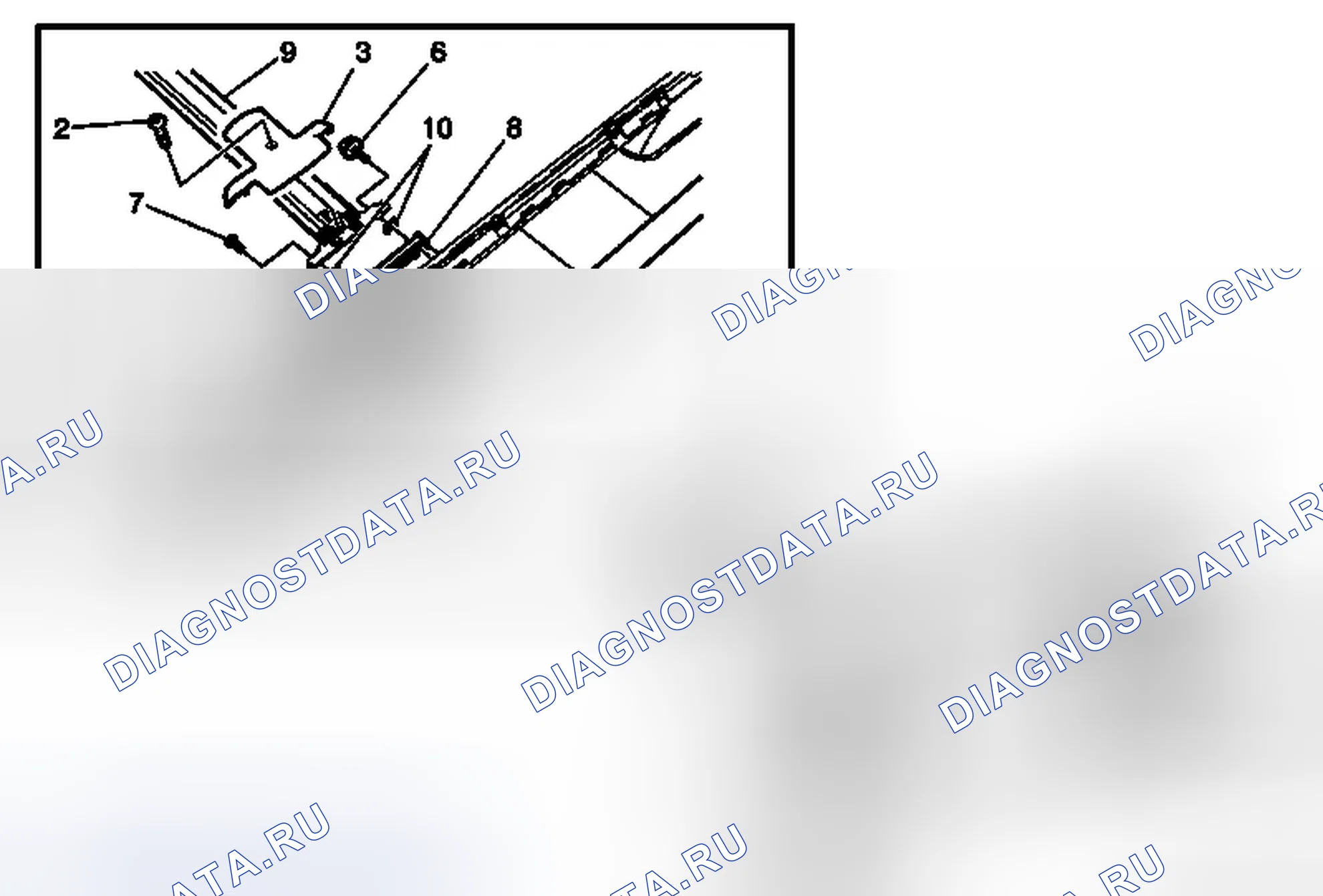 Рис. 103: Замена поперечины багажника (Acadia / OUTLOOK). Chevrolet Traverse I