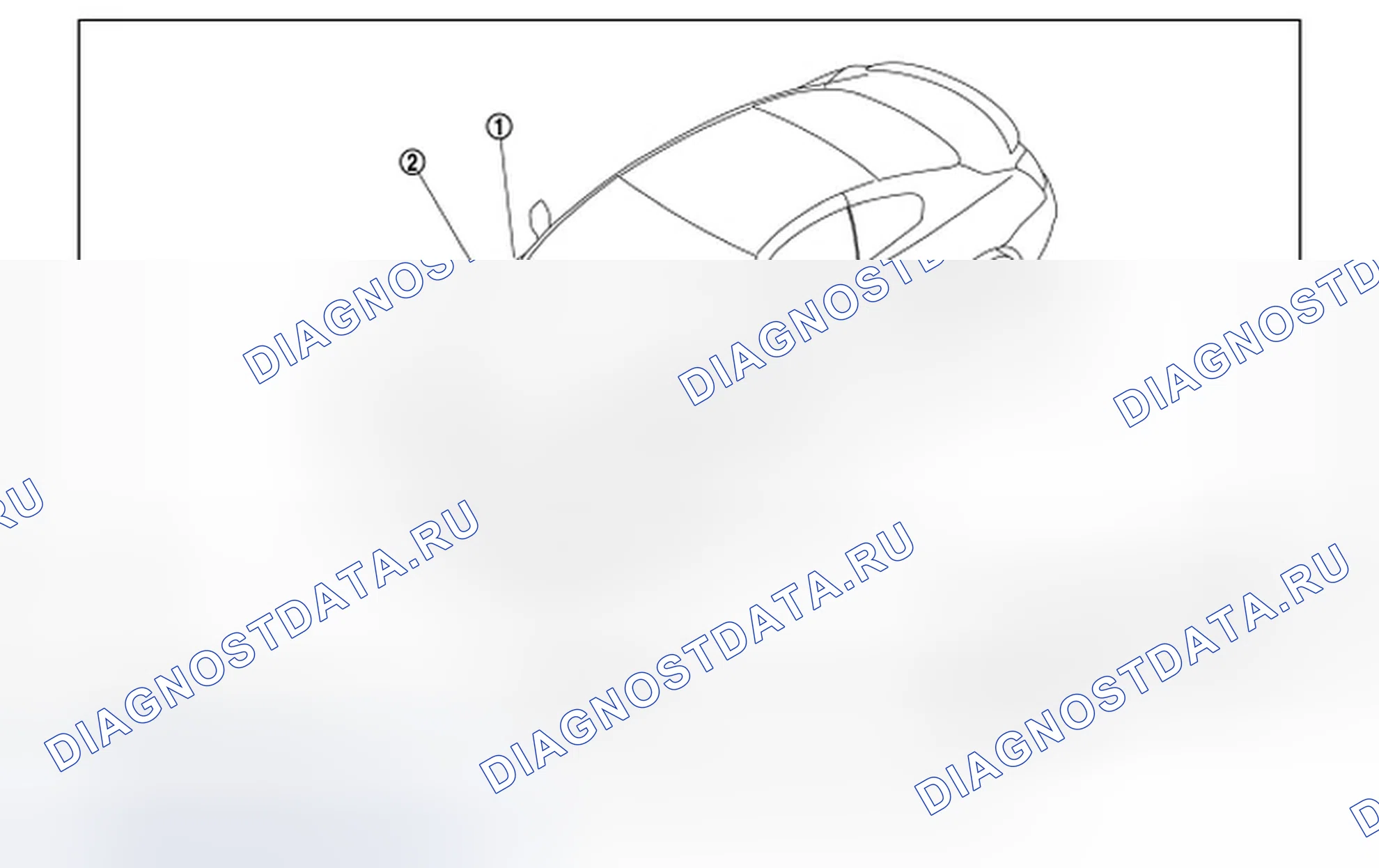 Рис. 19: Расположение компонентов. Infiniti Q60 I