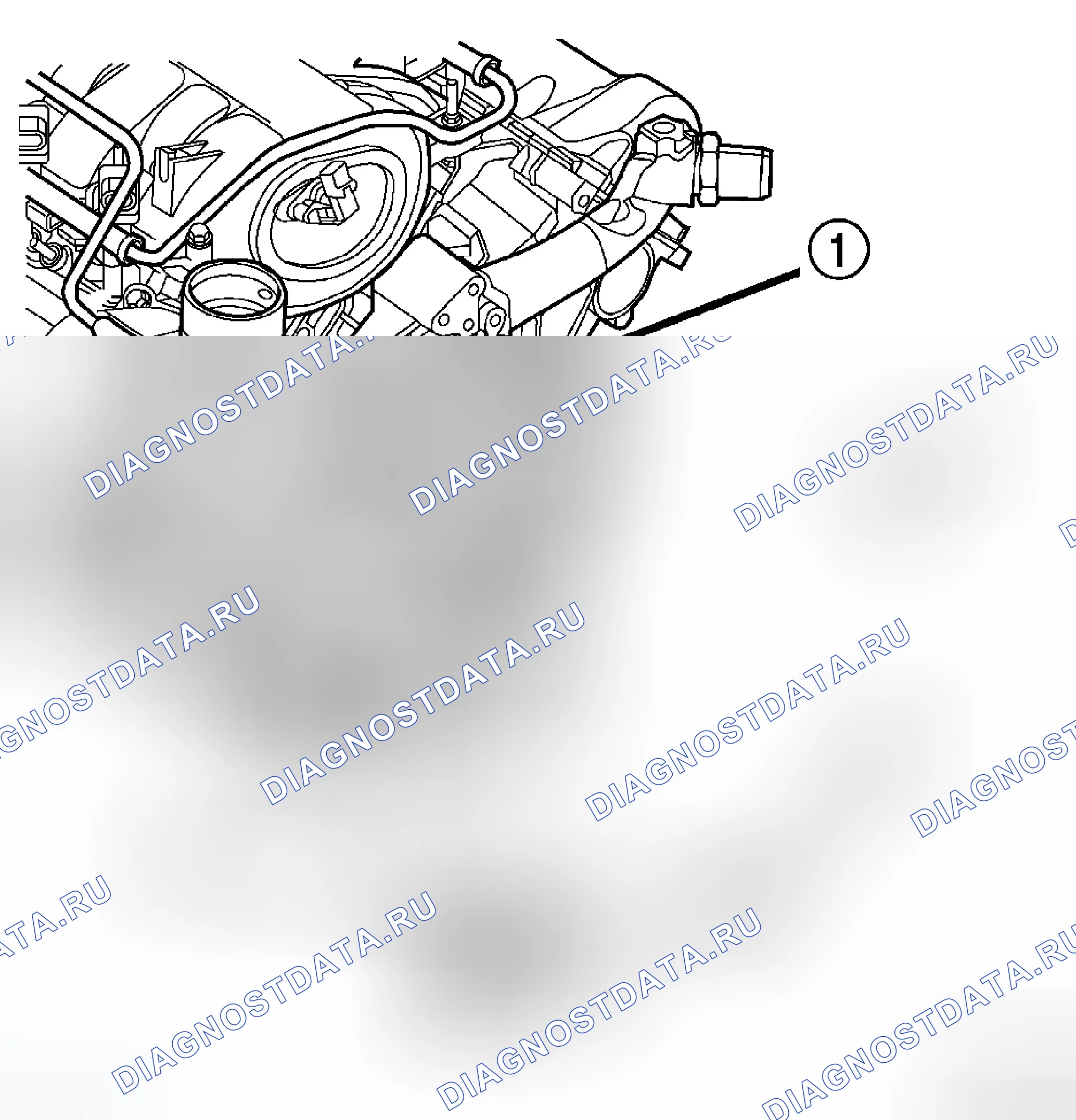 Рис. 2: 3.7L / 4.7L ДВИГАТЕЛЬ. Dodge Dakota III