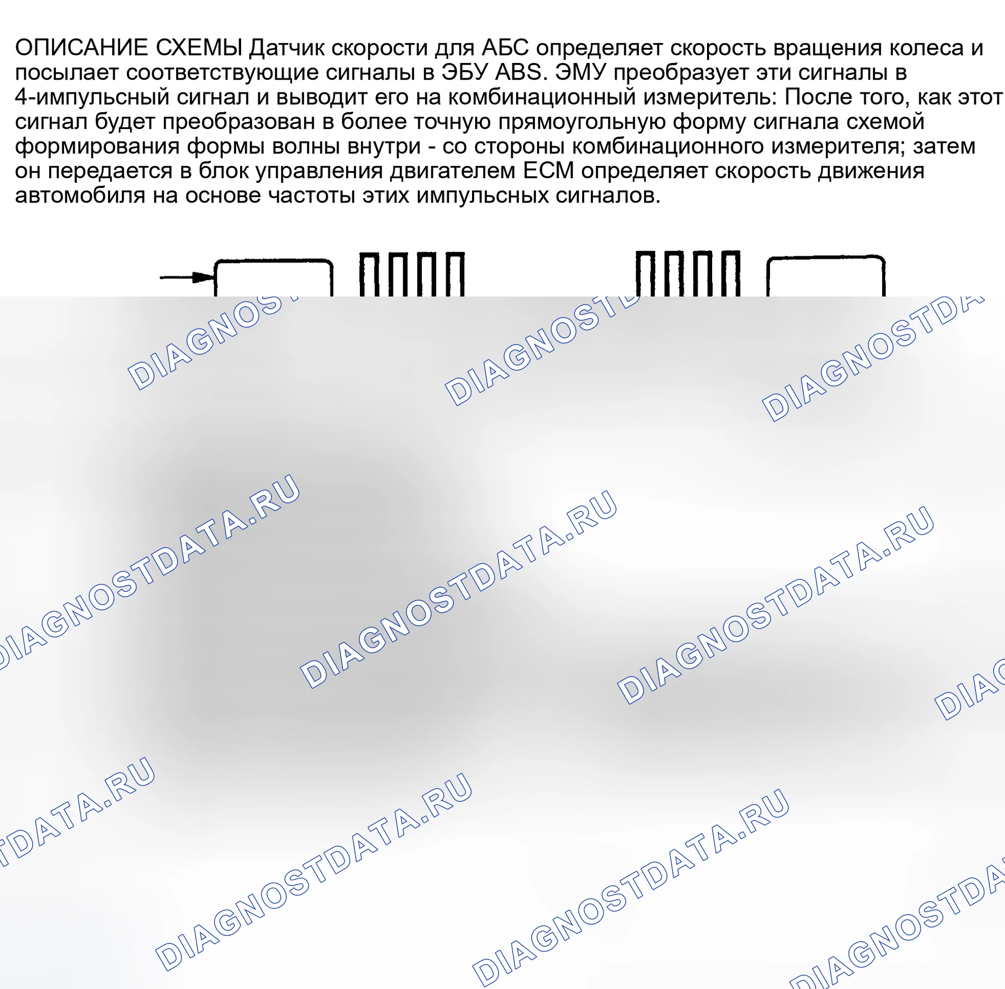 Рис. 174: Описание схемы. Toyota Avalon XX20 рестайлинг