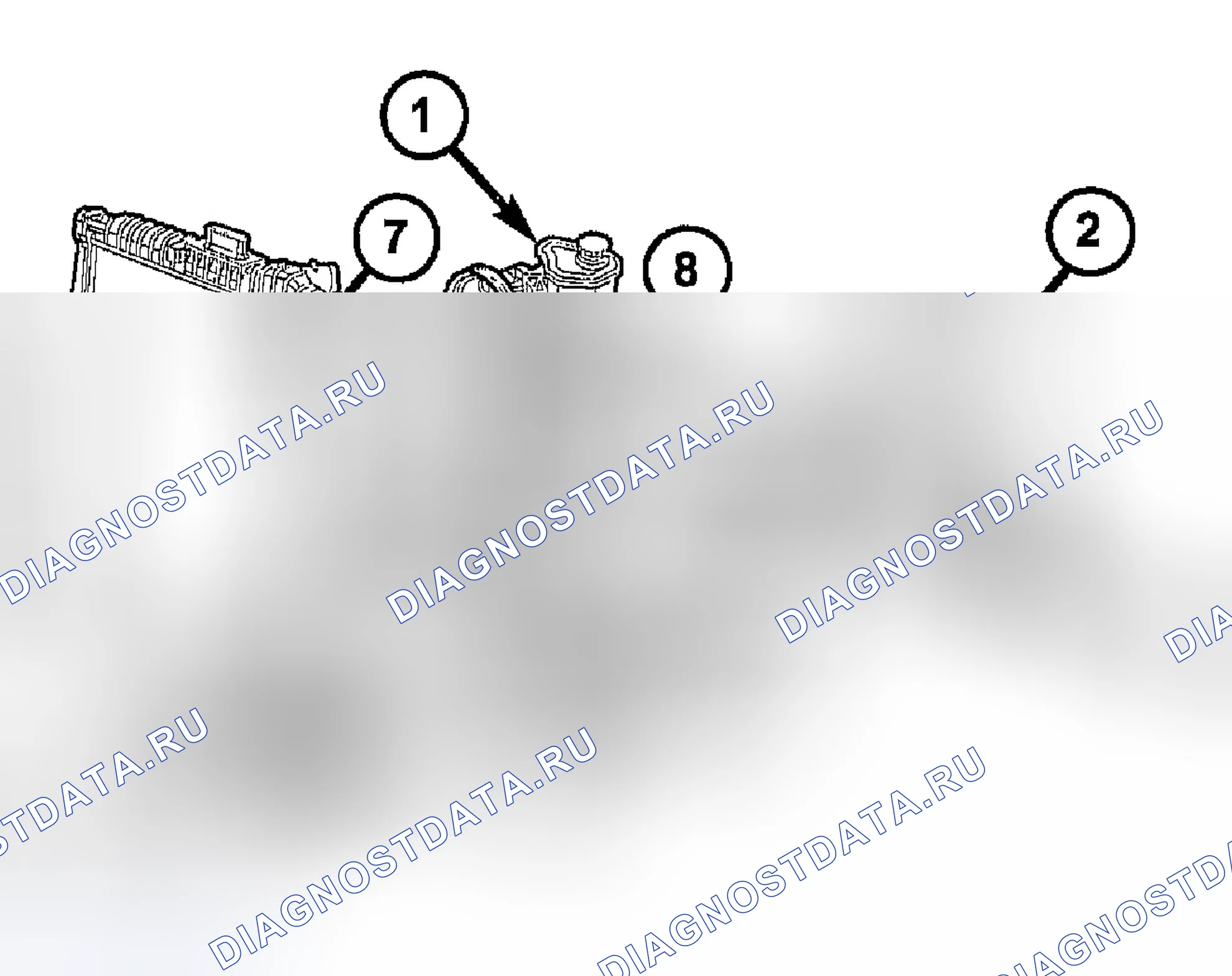 Рис. 25: НАПОРНЫЙ ШЛАНГ. Dodge Durango II