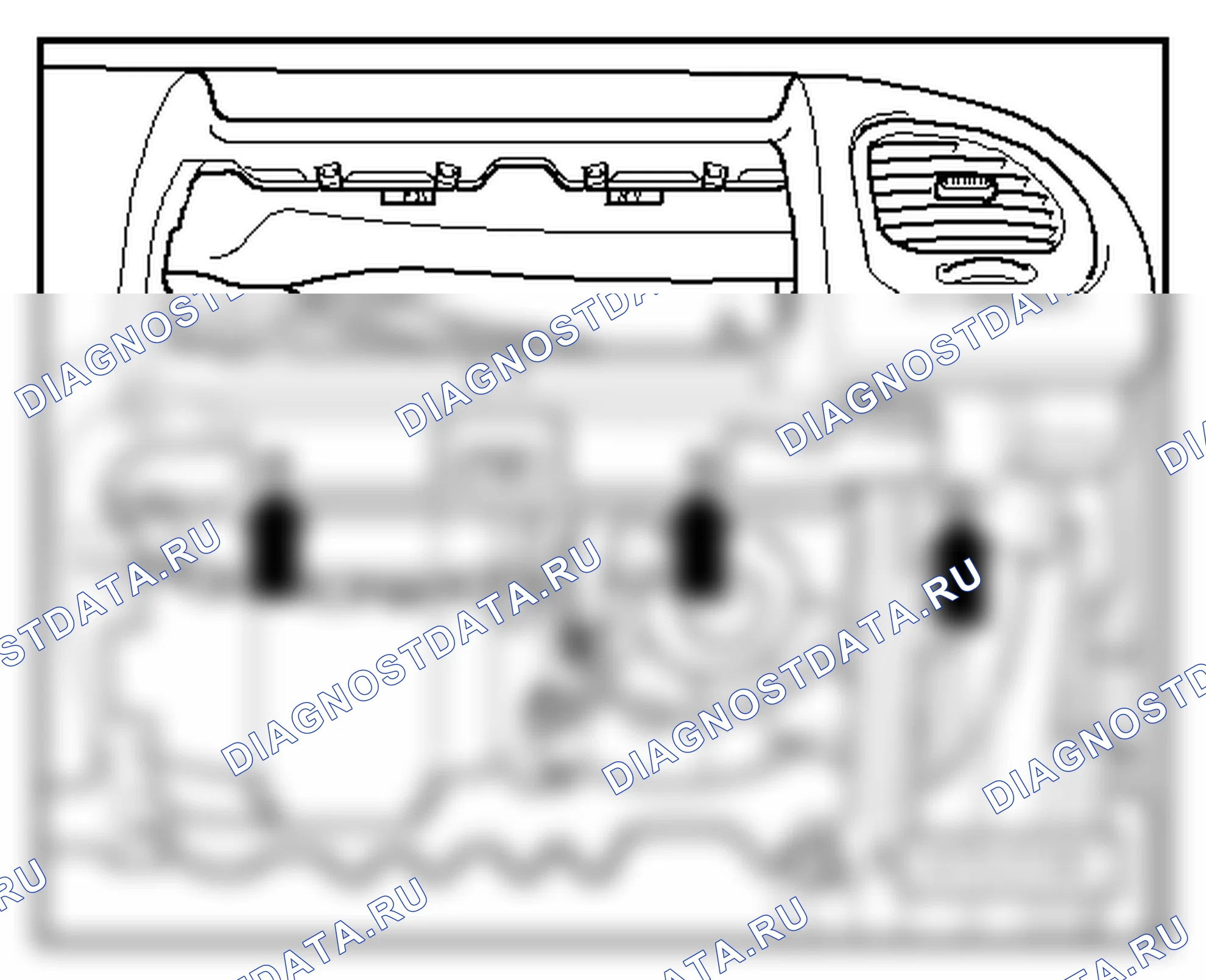Приборная панель (общий ремонт кузова, внутренняя часть) (см. 2). SEAT Alhambra I