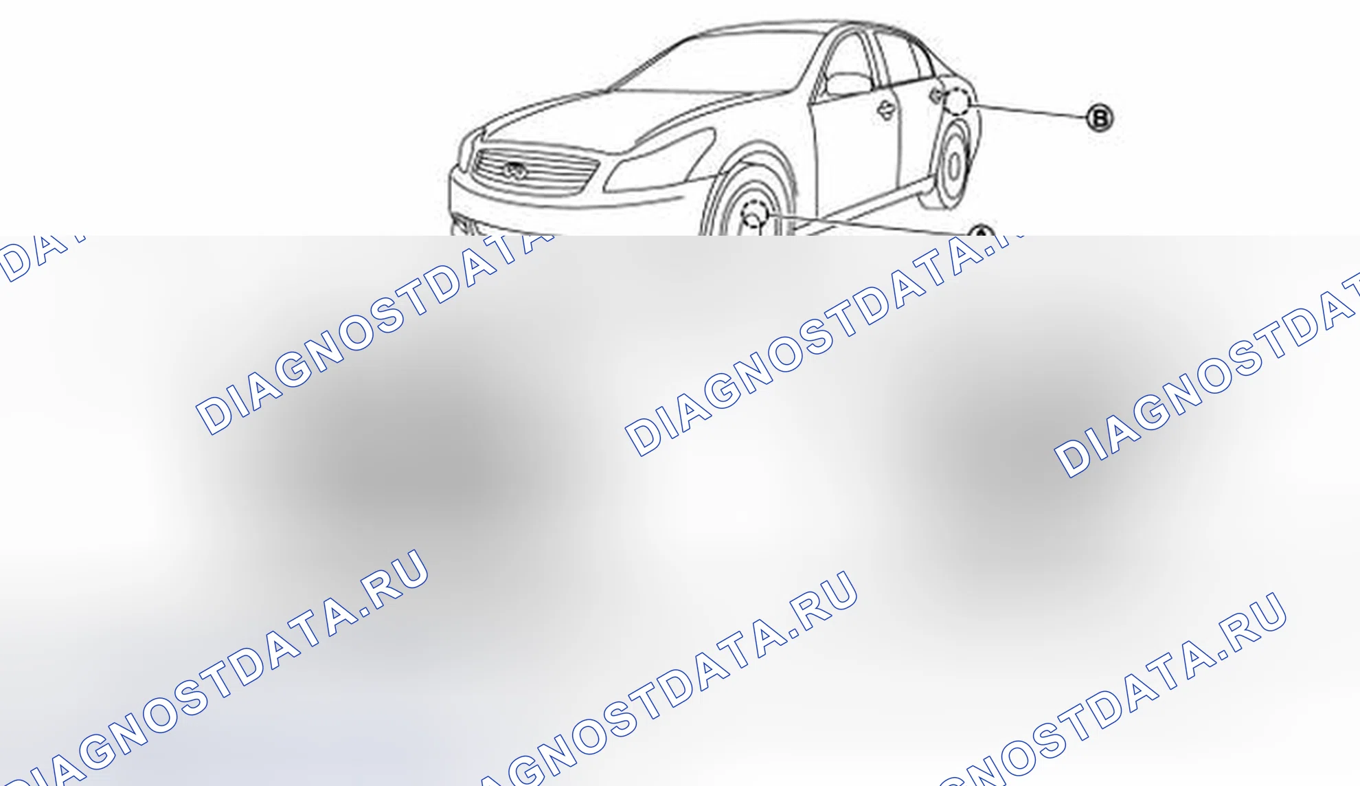 Рис. 18: Расположение компонентов. Infiniti G35 IV