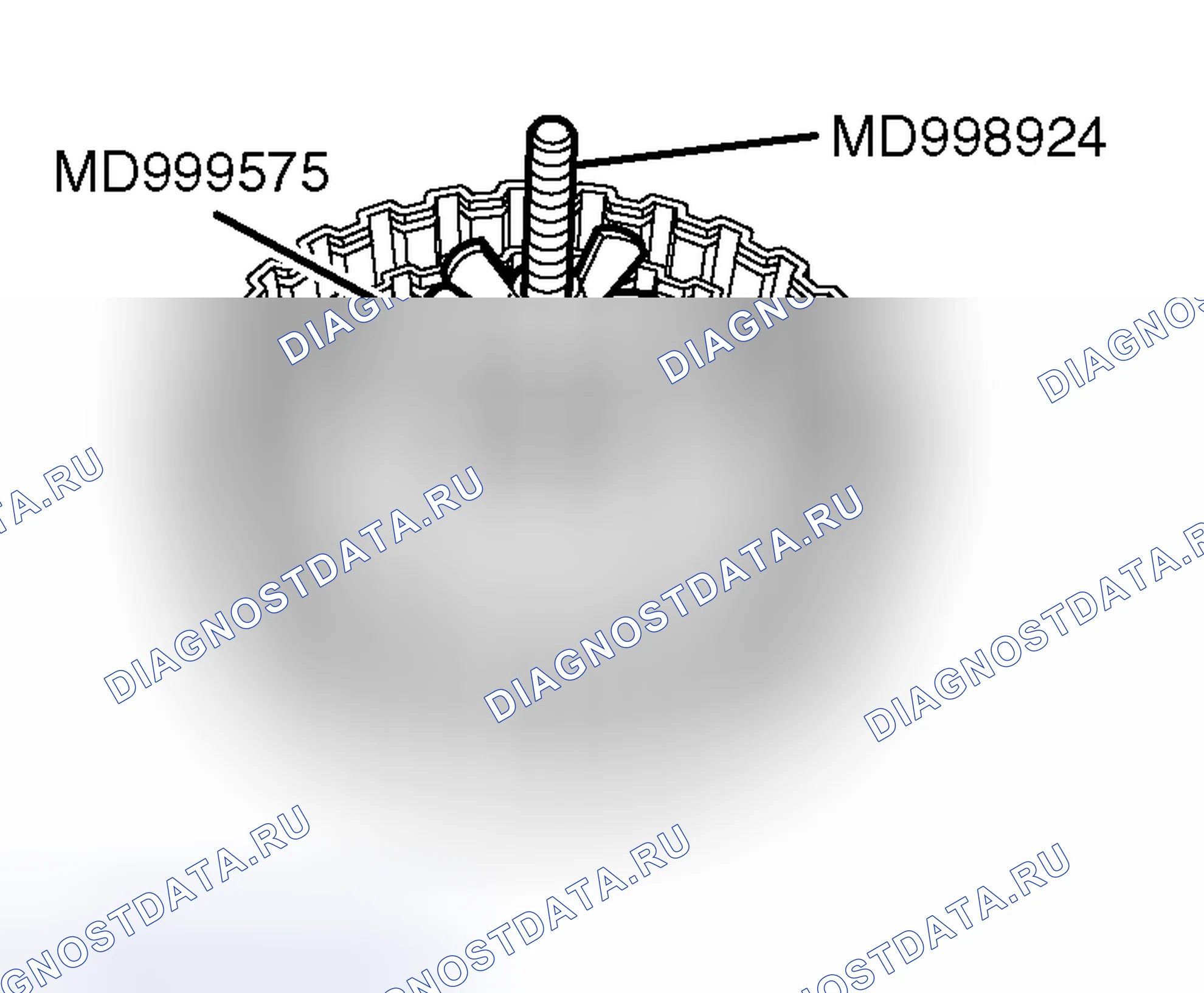 Рис. 318: > > C < < УСТАНОВКА СТОПОРНОГО КОЛЬЦА. Mitsubishi Endeavor I