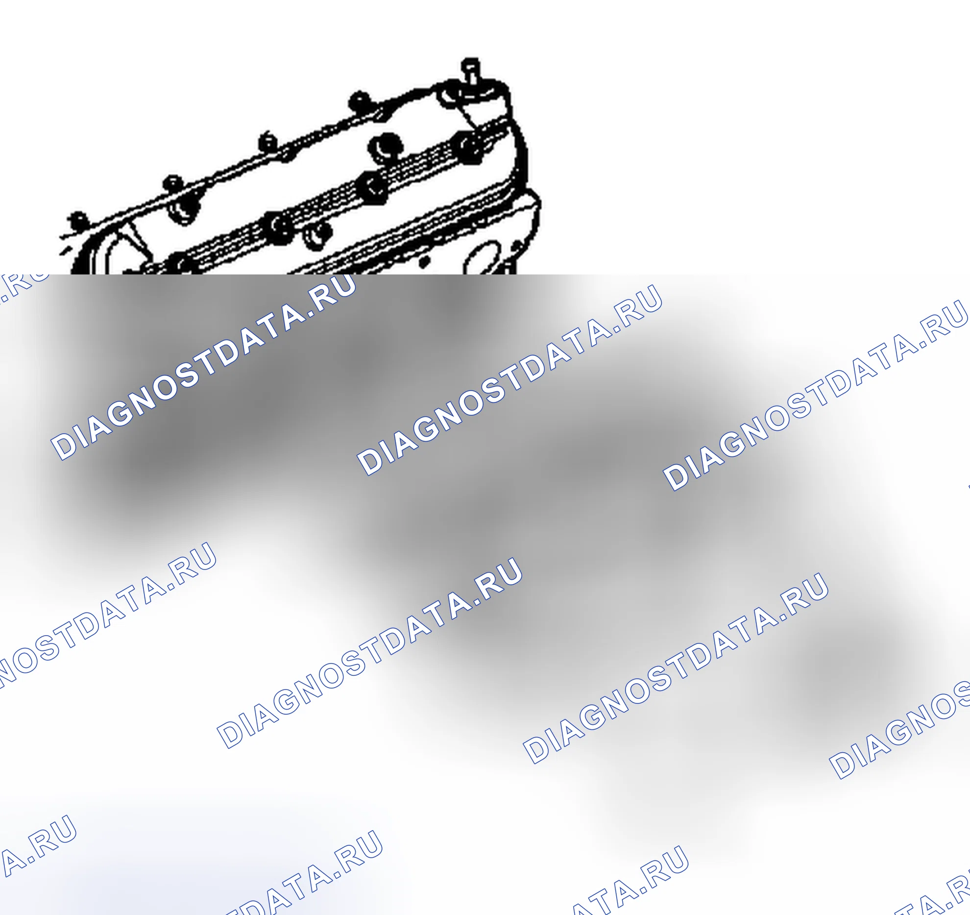 Рис. 470: Демонтаж выпускного коллектора - левая сторона. Saab 9-7X I