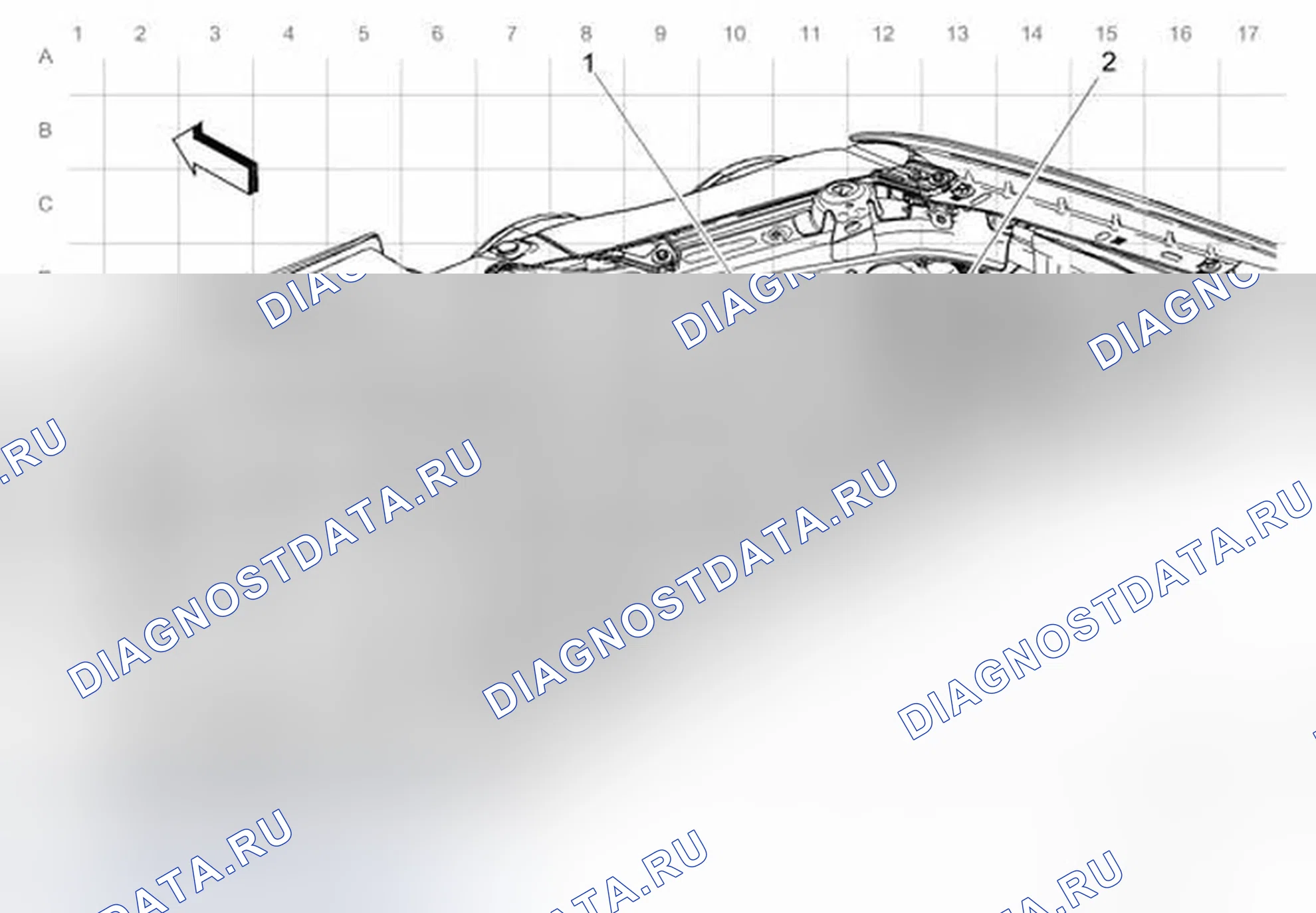 Рис. 23: Прокладка электропроводки правой передней части моторного отсека. Chevrolet Sonic I