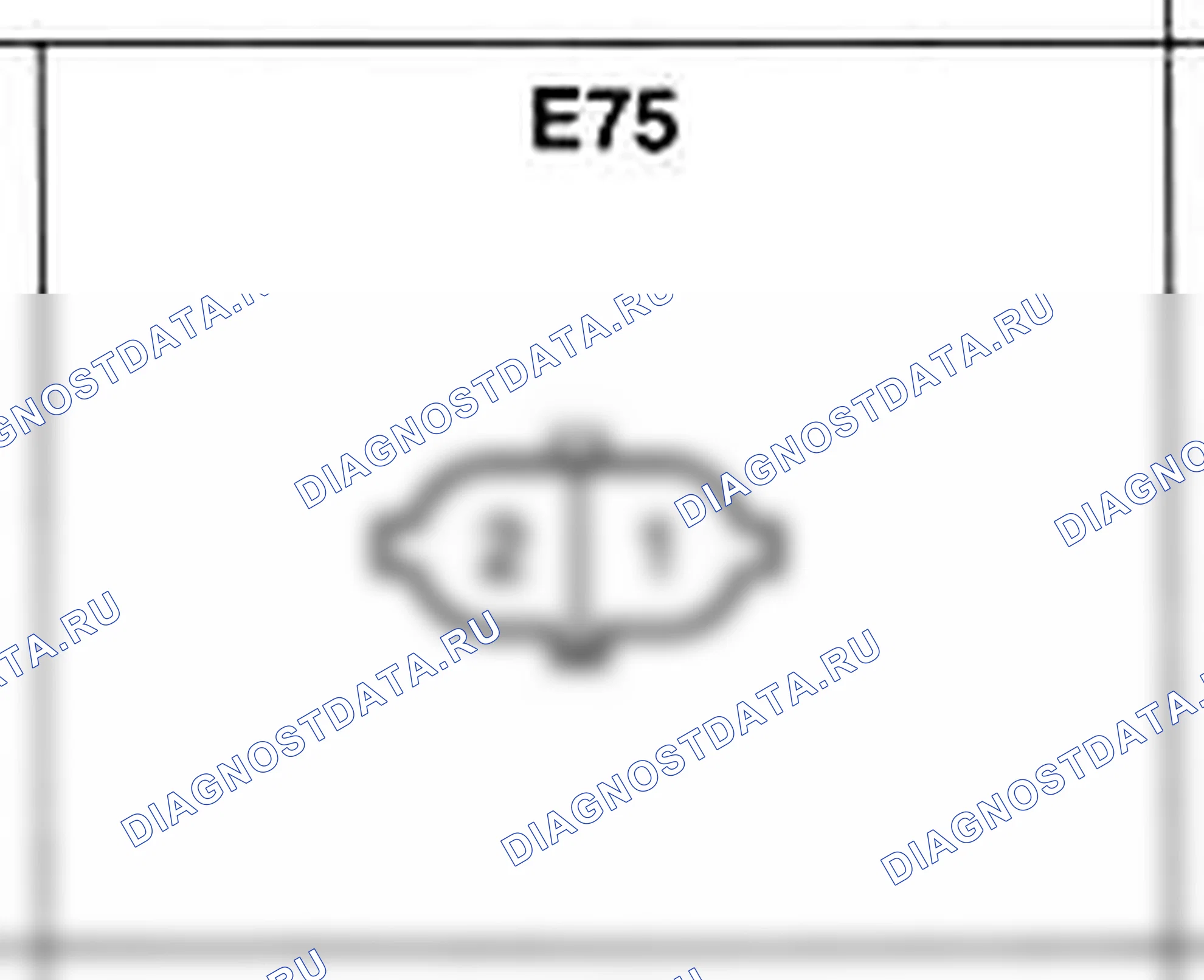 Распиновка разъёма E75 — жгута двигателя. Hyundai Atos MX