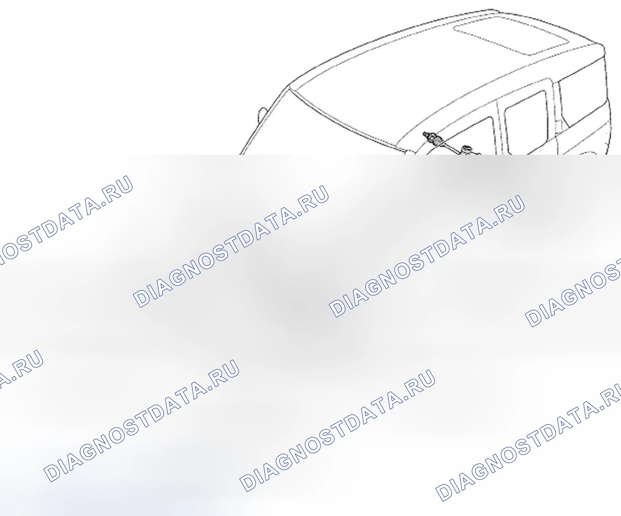 Рис. 2: Индекс расположения компонентов. Honda Element YH2 рестайлинг 2